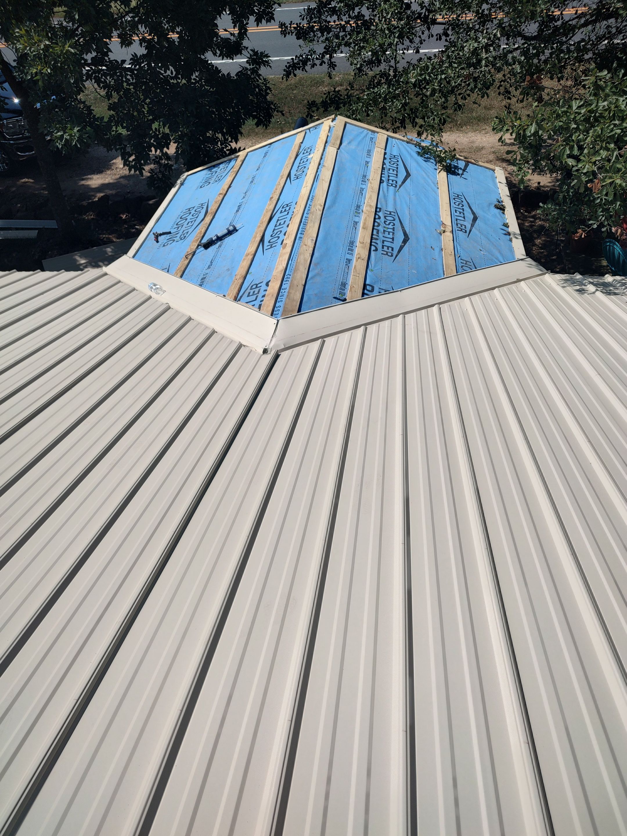 Residential Metal Roof Replacement using Reed's Metals by Hostetler Roofing