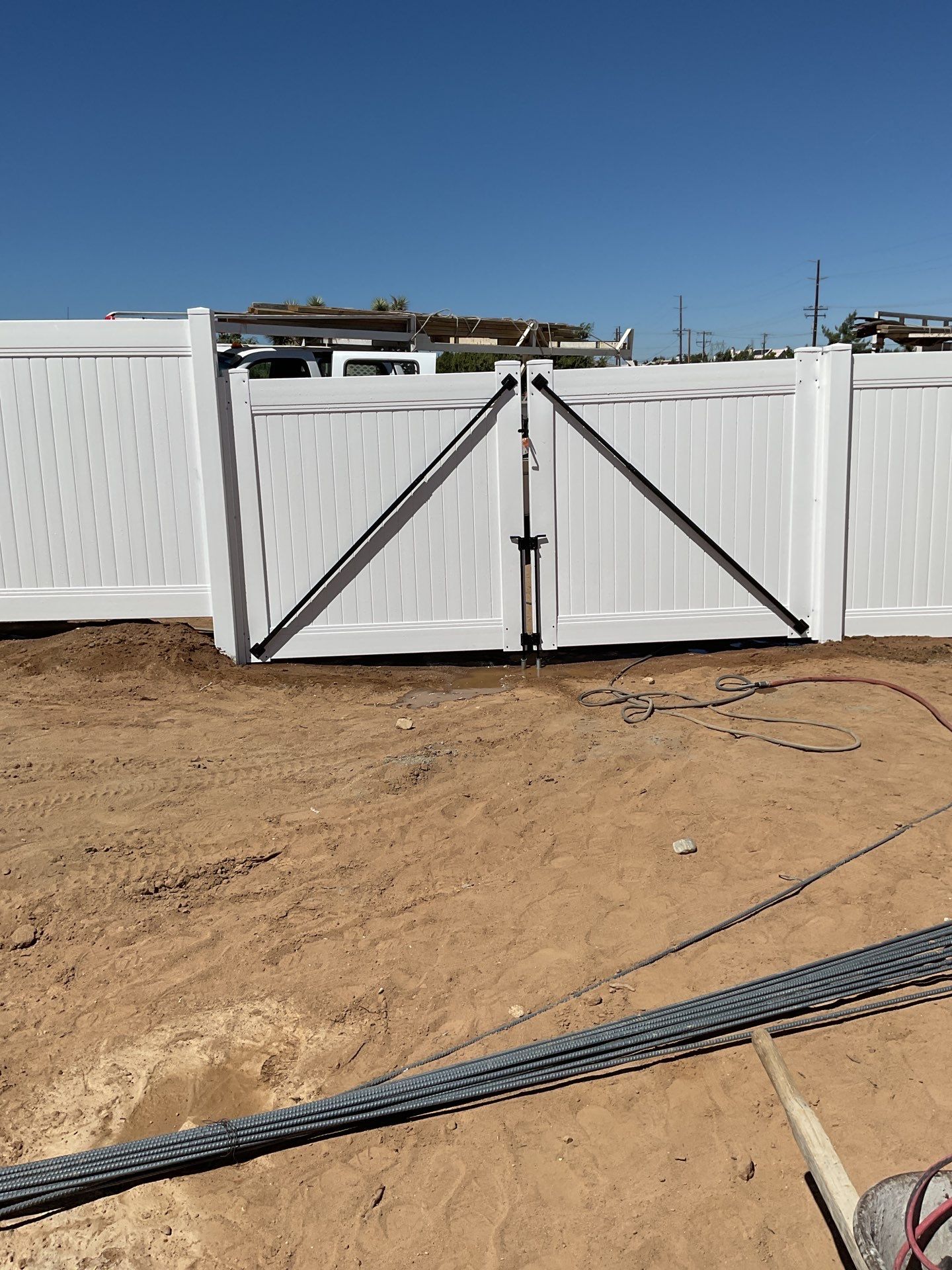 Fence Installation using Vinyl by Fence Guys Inc. 