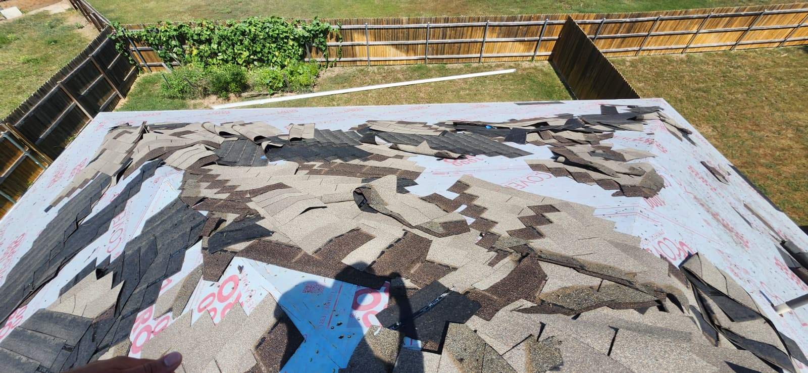 Austin Roofing Replacement with Sheathing Repair and Interior Restoration by Caliber Restoration LLC