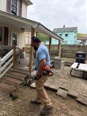 Residential Spring Cleanup and Fence Line Trimming in Seymour