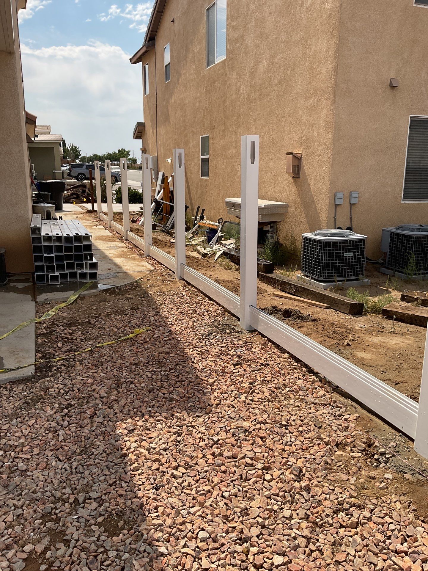 Fence Installation using Vinyl by Fence Guys Inc.