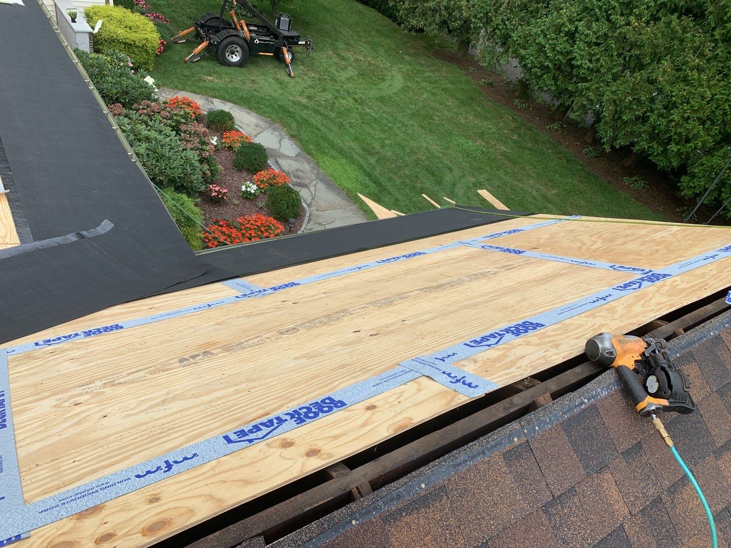 Residential Roofing Installation using Owens Corning Duration Brownwood by A Plus Exterior