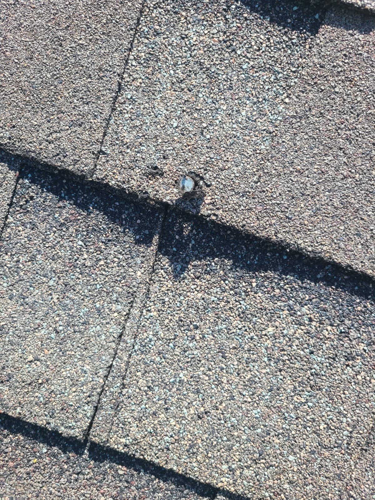 Hail Damage using Owen's Corning Duration (Lifetime) Shingles by Roof Repair Company