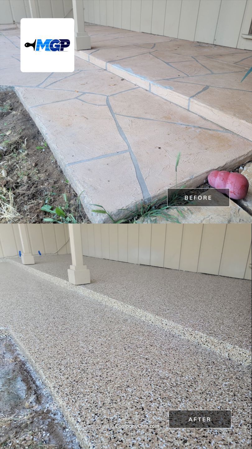 front porch using Penntek by MGP Coatings