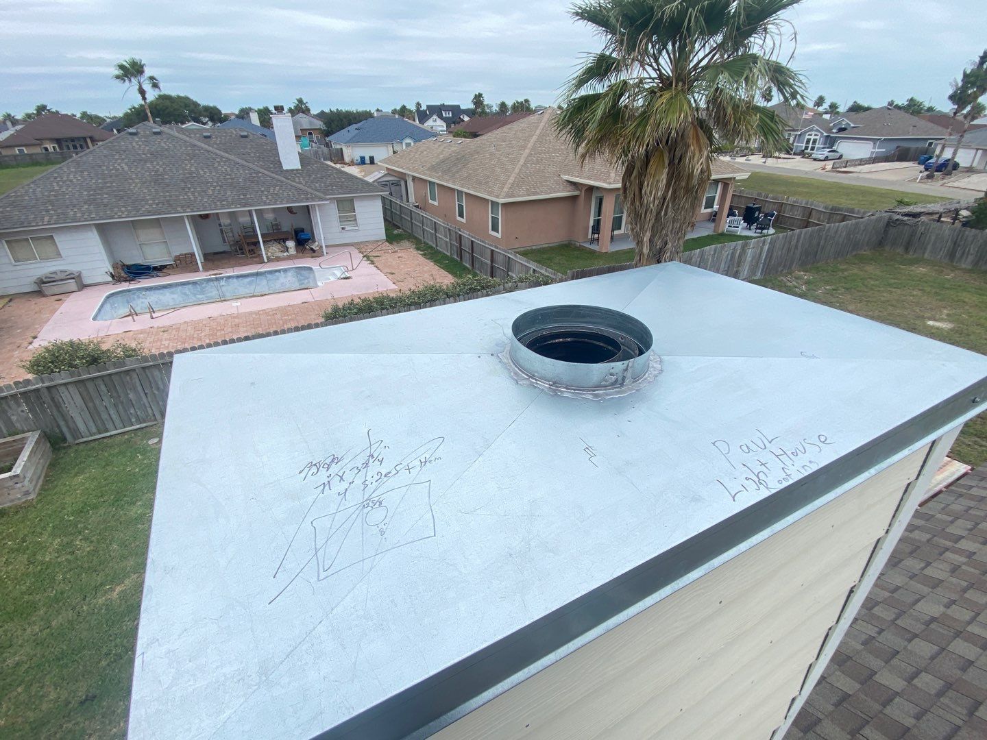 Residential Roofing Repair using Custom Fabricated Steel by Lighthouse Roofing