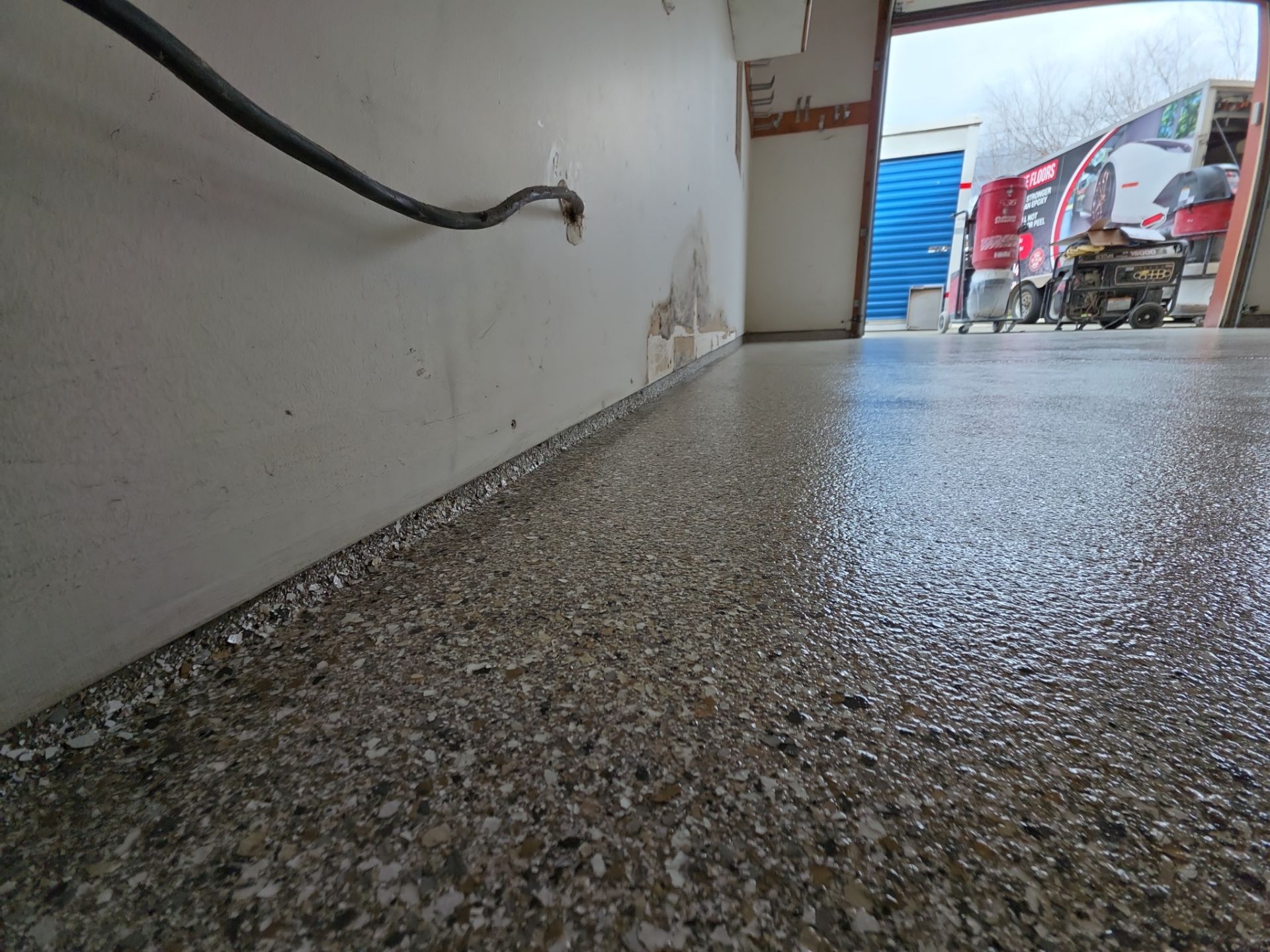 Garage Remodel using Claystone Hybrid by Croc Coatings, LLC