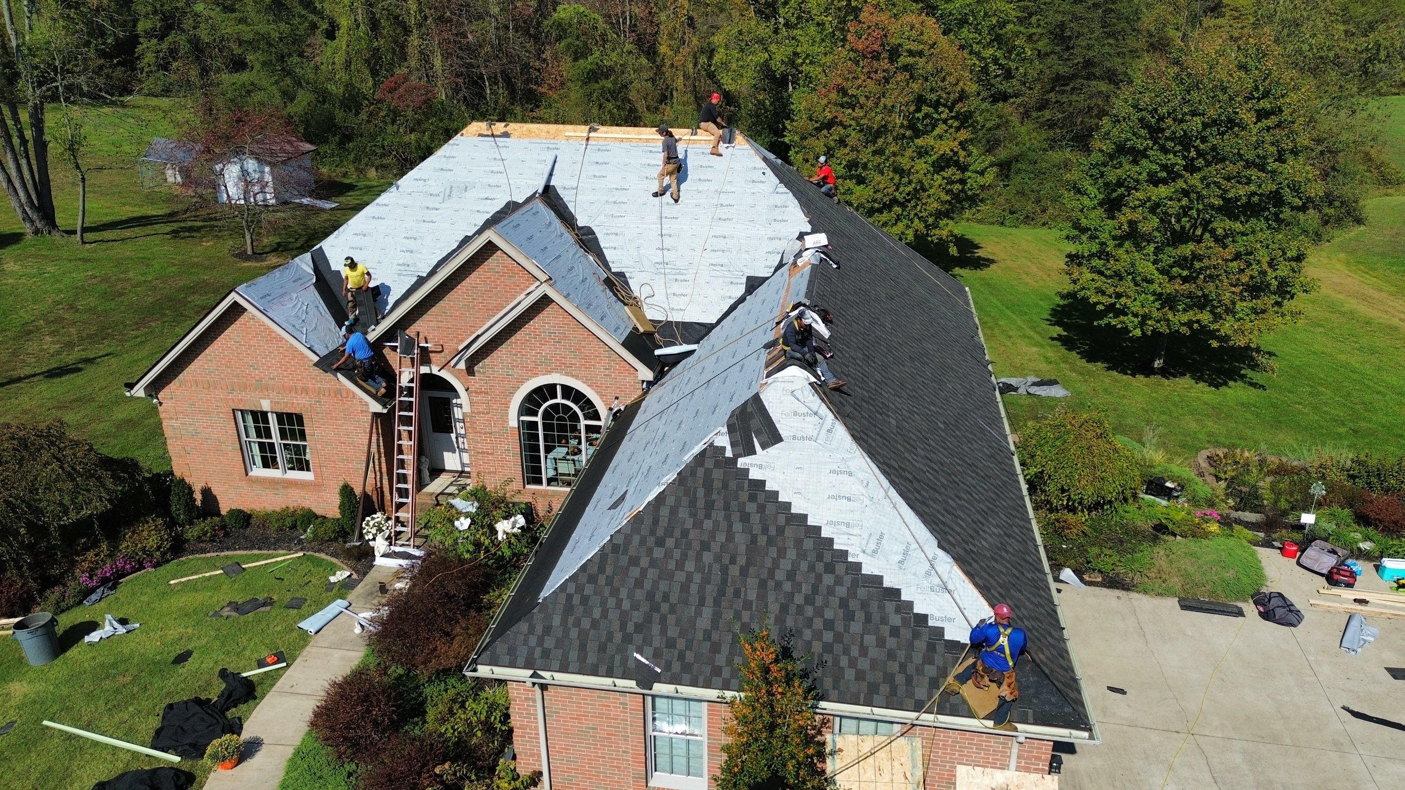 Residential Roofing Installation using Timberline HDZ Shingles - Appalachian Sky by RoofX 