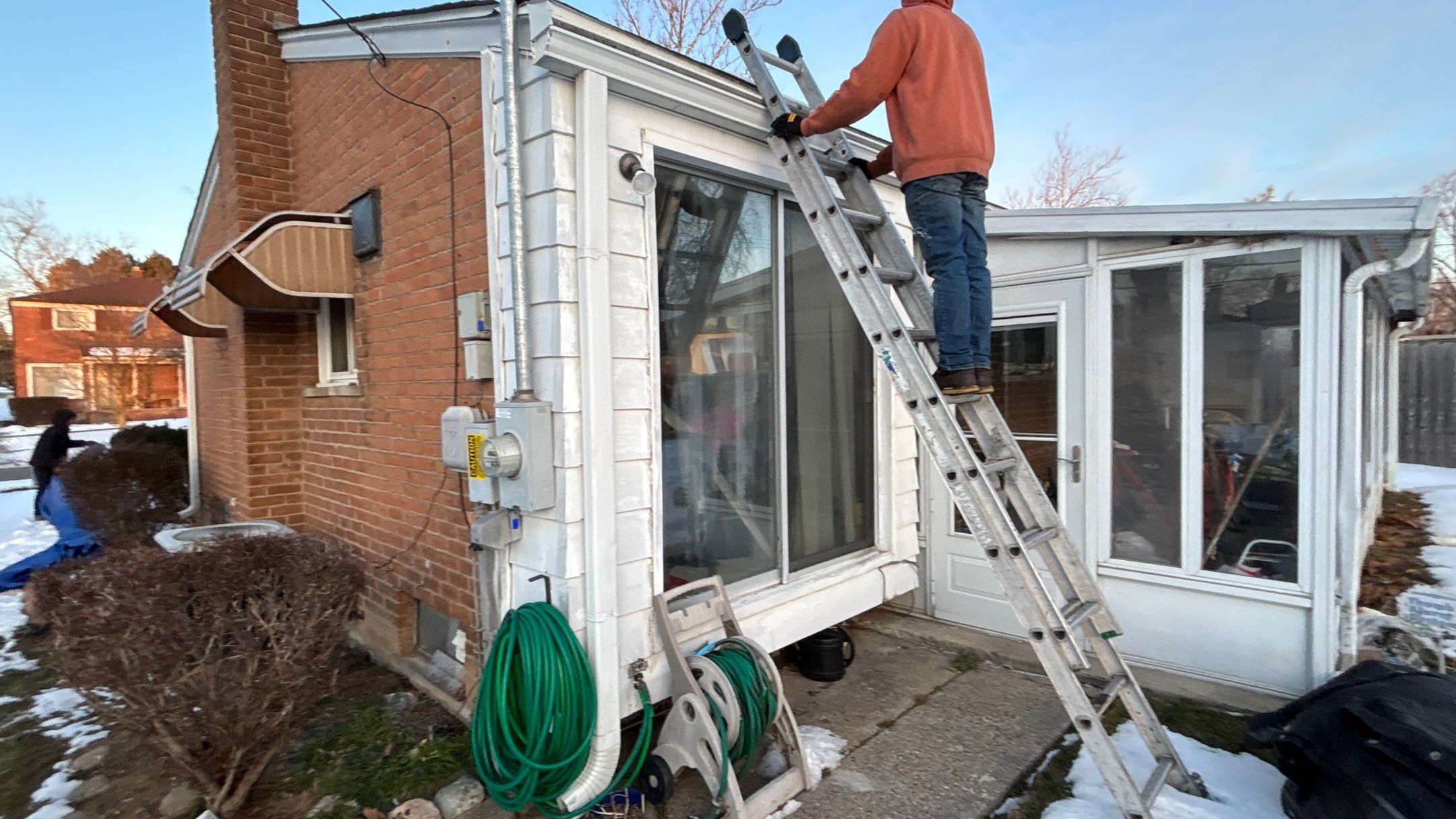 Siding Replacement using Alside D4 Odyssey-Plus Dutchlap White by 180 Contractors
