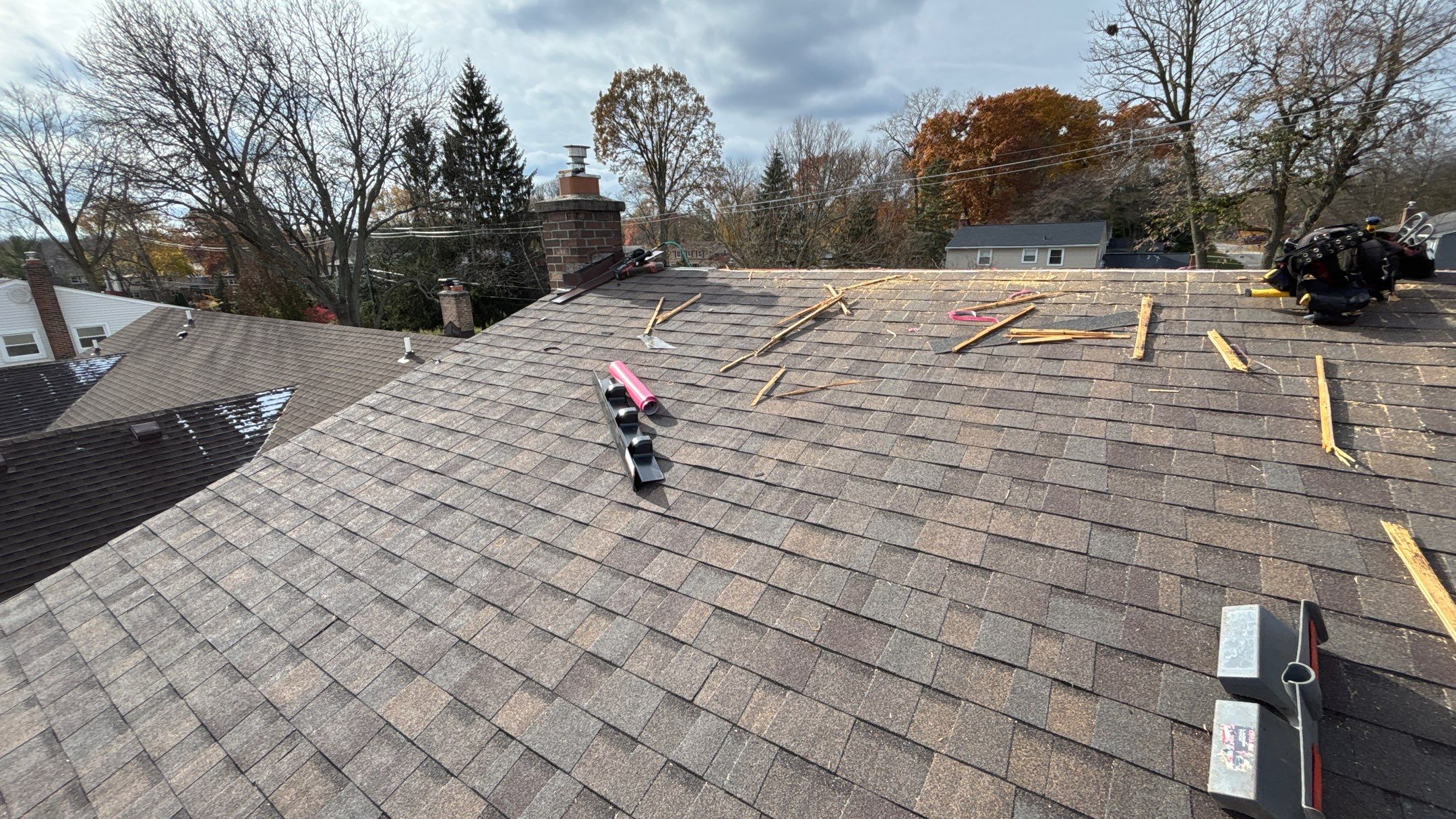 Roof Replacement using Owens Corning Teak by 180 Contractors