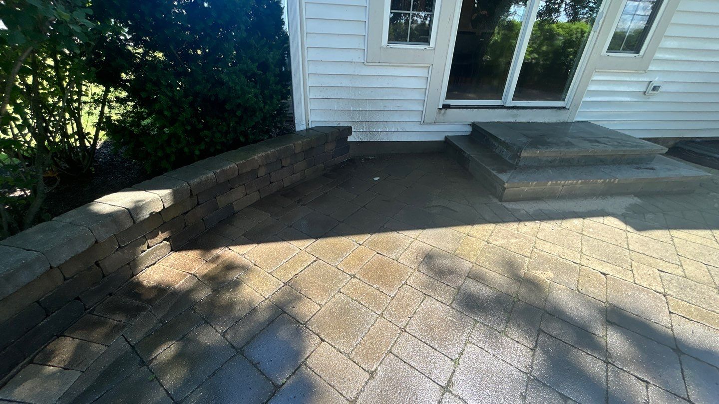 Brick paver clean, sand and seal.  using Surebond SB-1300 by Northern Power Washing LLC.