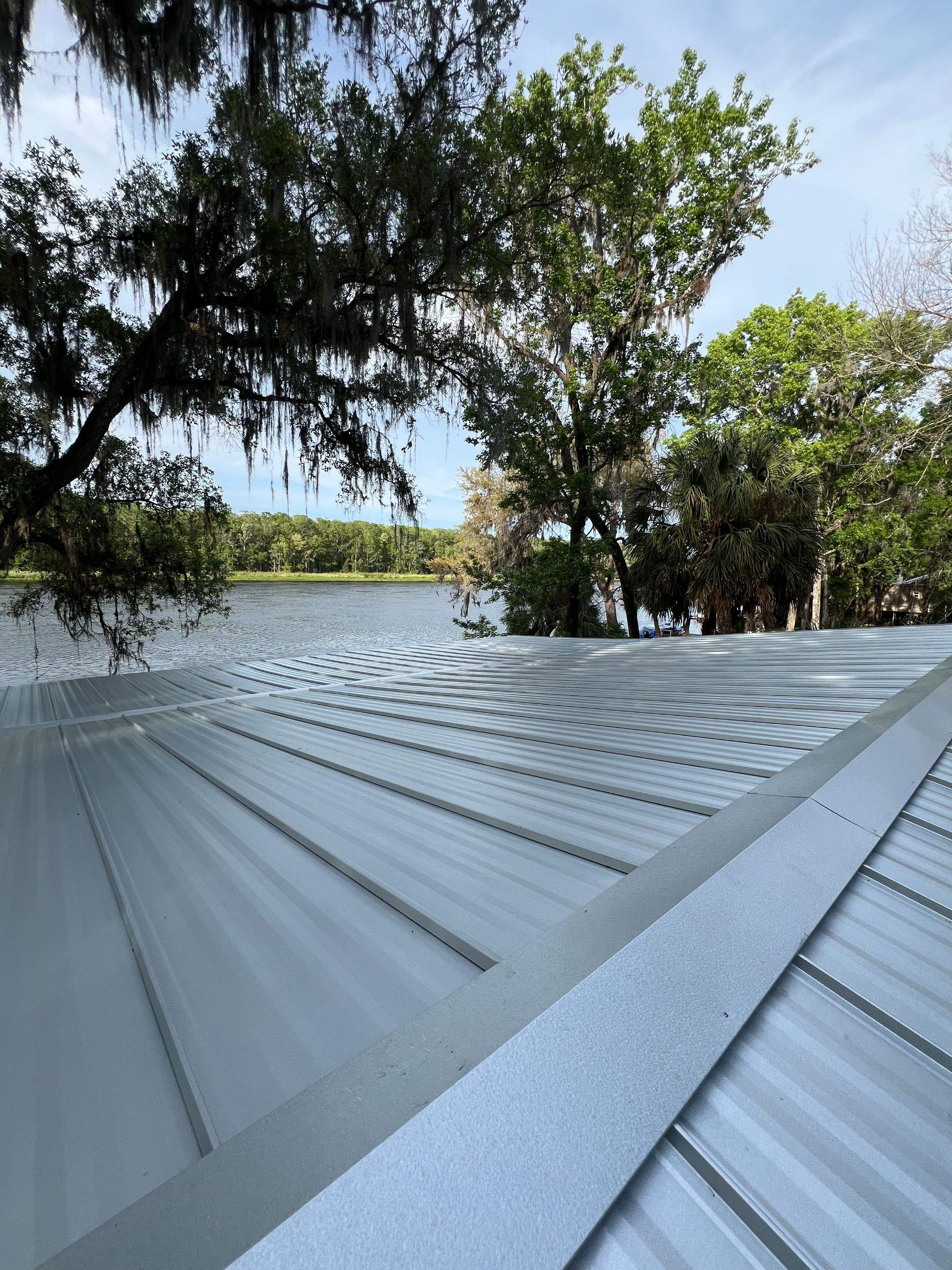 Standing Seam Metal Roof Replacement in Chiefland, Florida by Brehm Roofing
