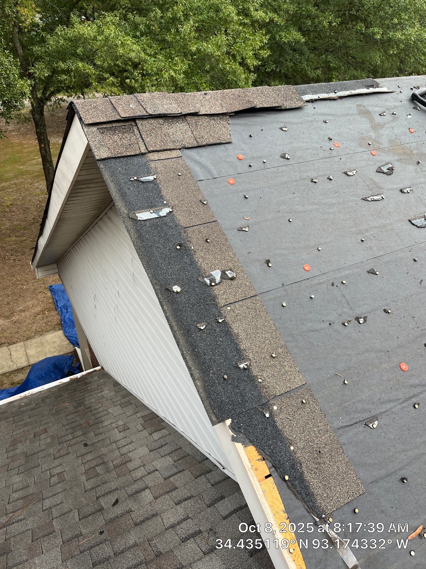 Full Residential Roof Replacement with GAF Timberline HDZ Shingles in Hot Springs by Temple Roofing and Exteriors
