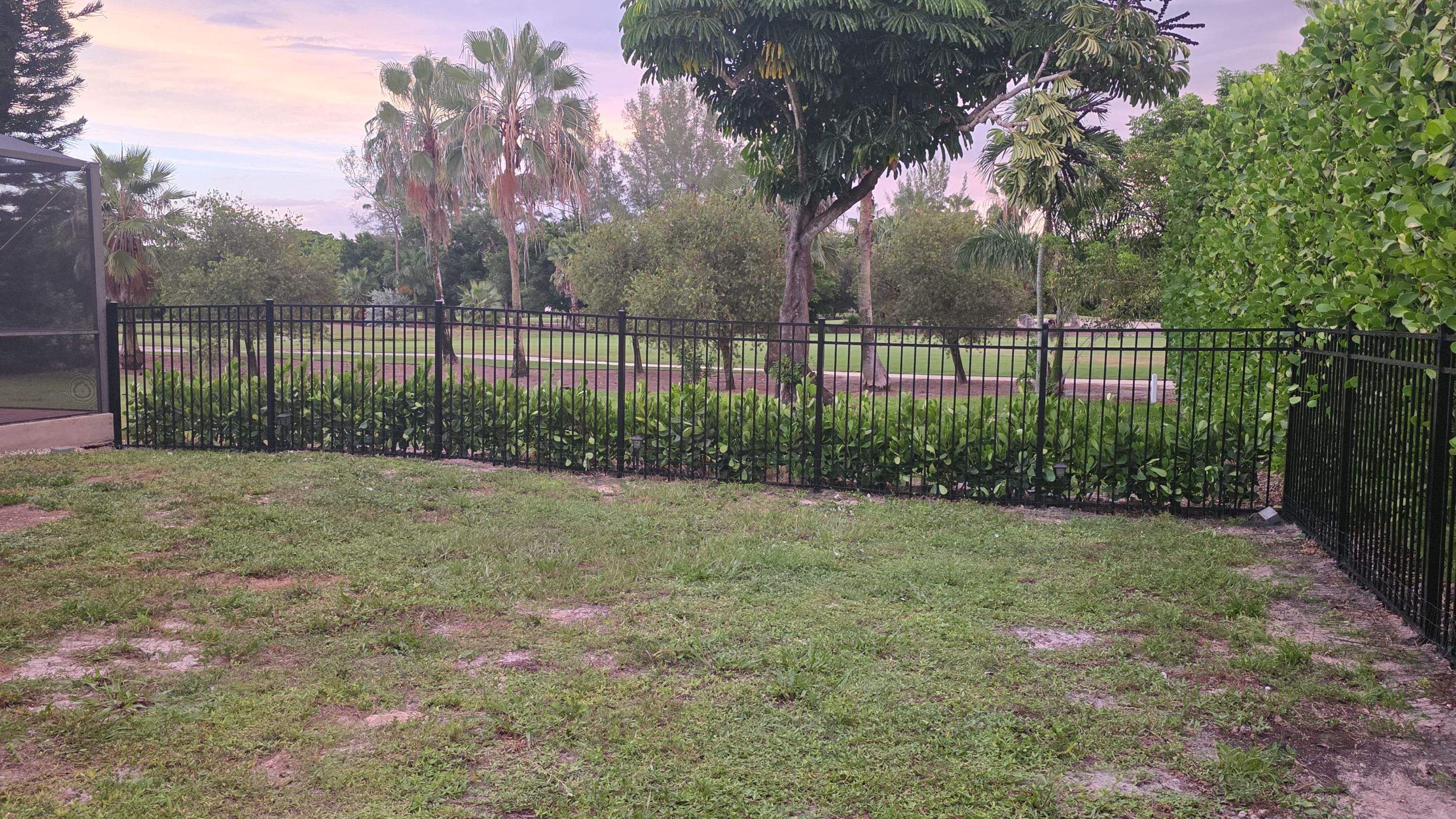 Black Aluminum Picket Fence Installation in Marco Island by True Fence LLC
