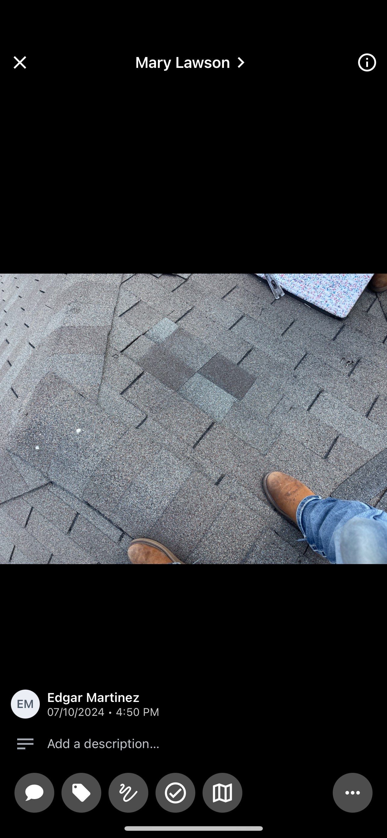 Hail Damage using Owen's Corning Duration (Lifetime) Shingles by Roof Repair Services LLC