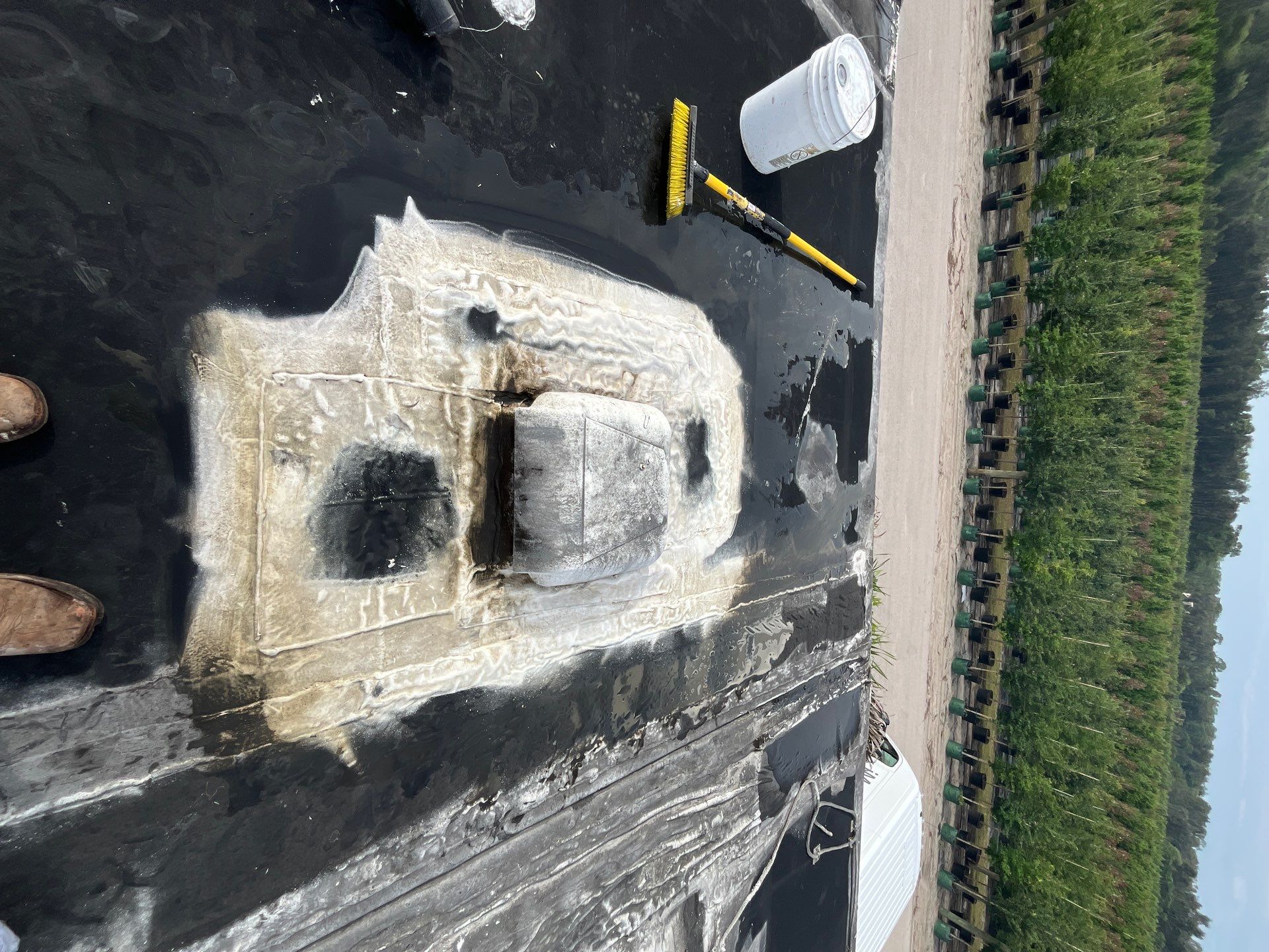 Flat Membrane Roof Repair and Interior Restoration in Fort Myers by cordova home services 