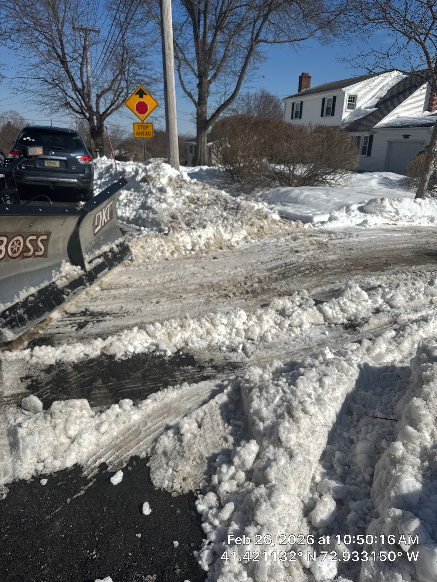 Asphalt Driveway Snow Plowing and Clearing in North Haven by Diamond Image LLC