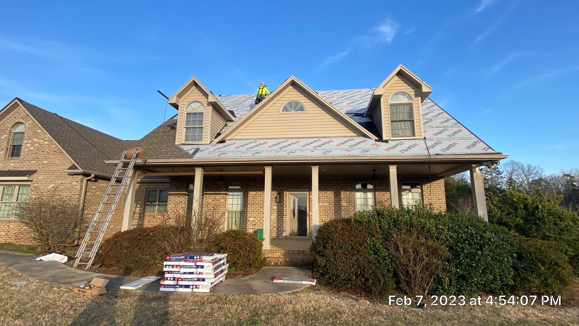 GAF Weathered Wood and Custom Copper by Just In Time Roofing and Restoration