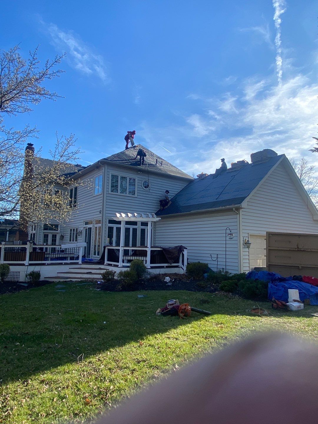 New Roof Installation & New Gutters and downspouts  by Alpha Design Services