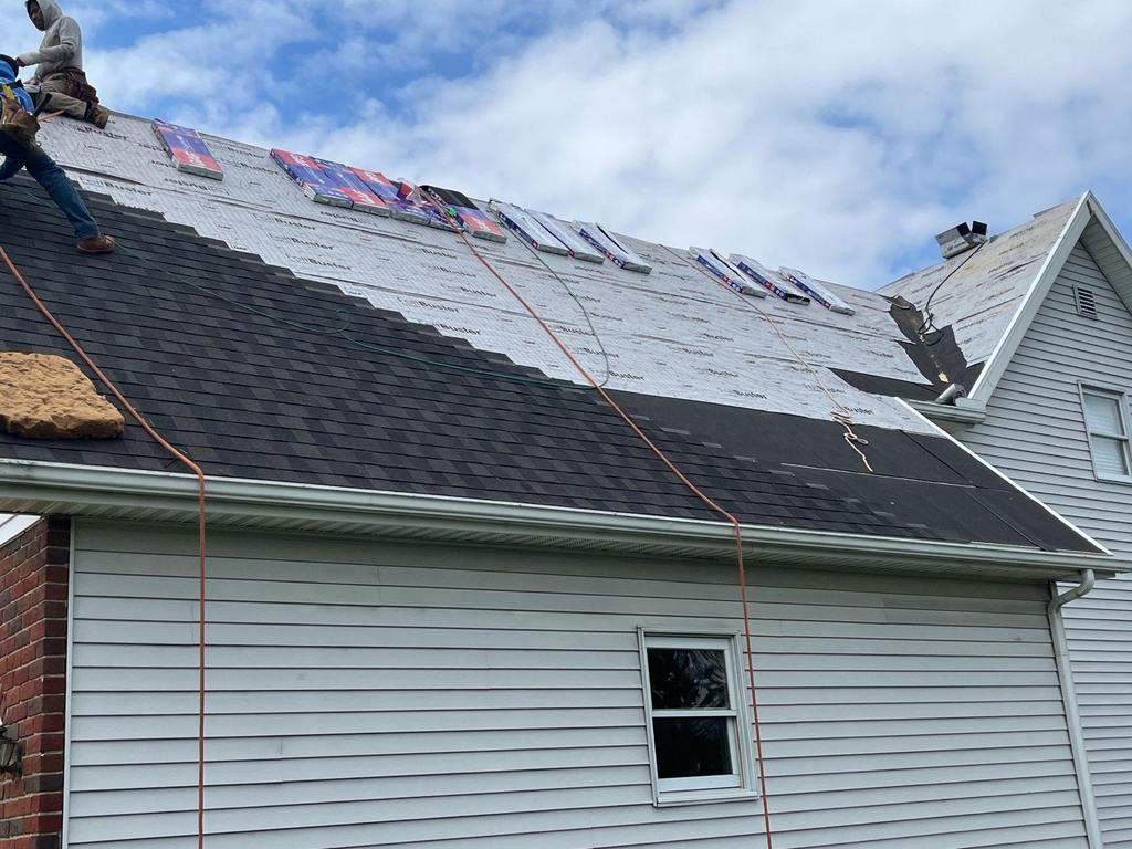 Residential Roofing Installation using GAF Timberline HDZ Appalachian Sky by Nitro Roofing and Construction