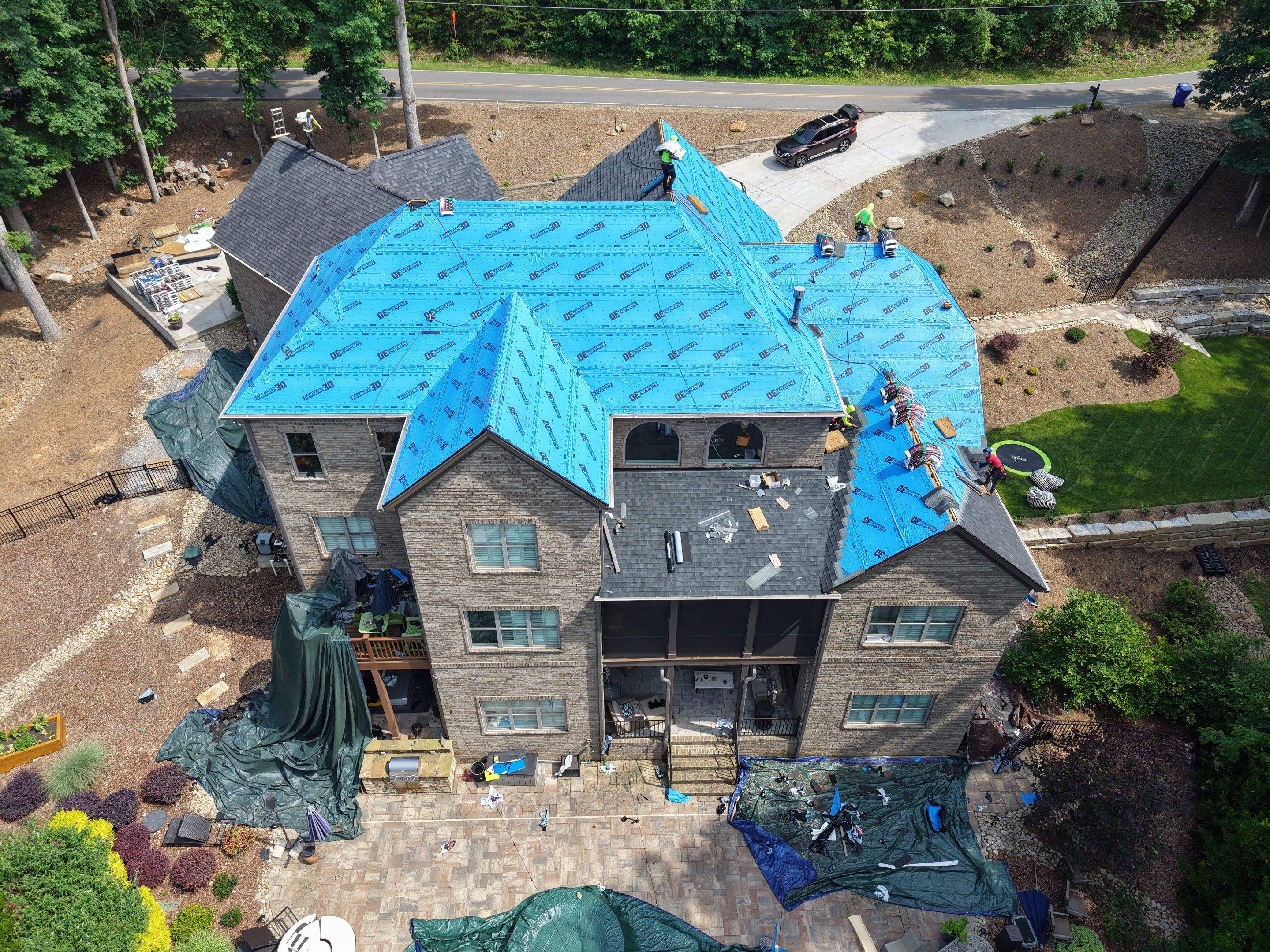Residential Roofing Installation using TAMKO Titan XT Rustic Black by RISE Roofing & Restoration, LLC