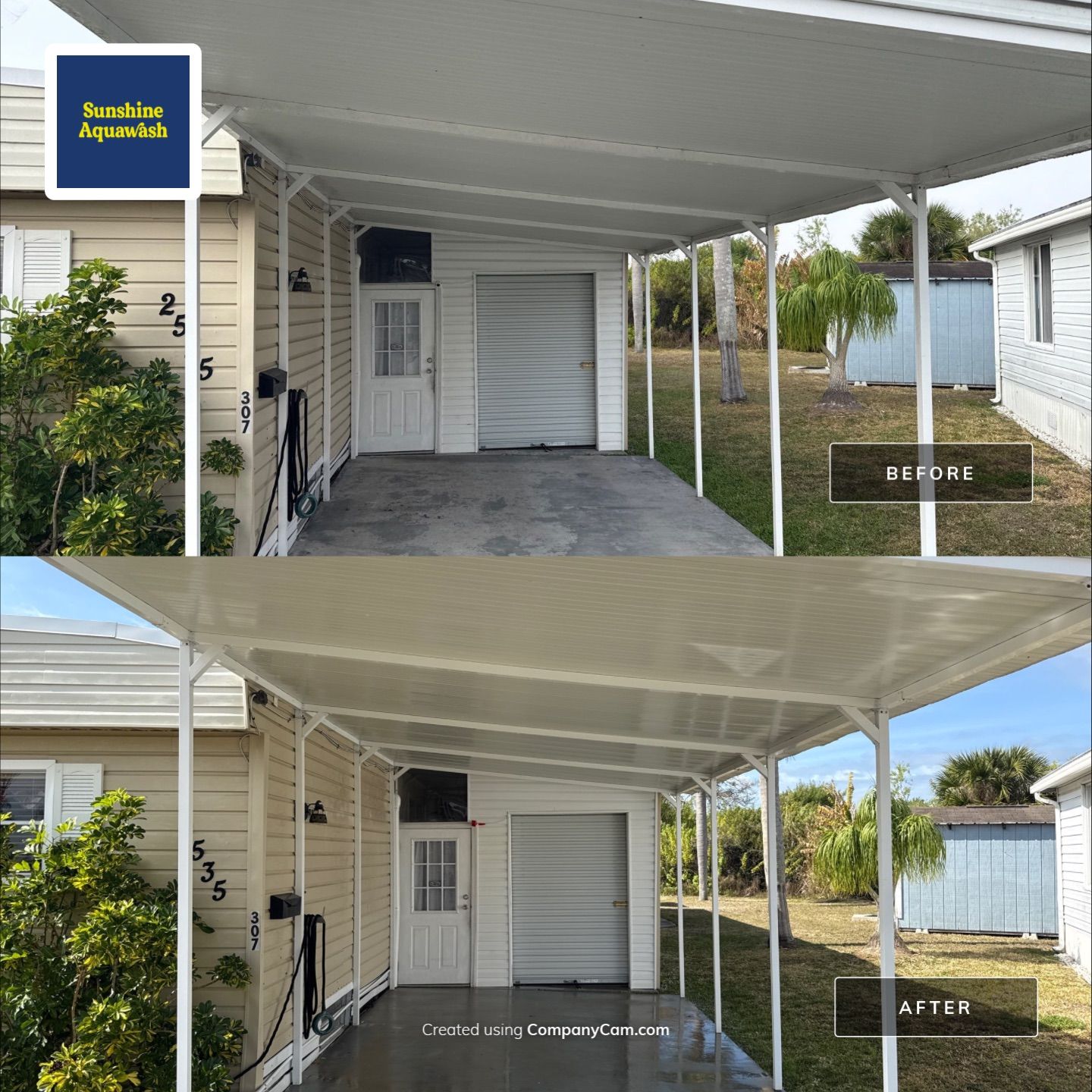 TPO Roof Cleaning & Mobile Home Soft Wash in Chulavista Landings – Ruskin, FL by Sunshine AquaWash