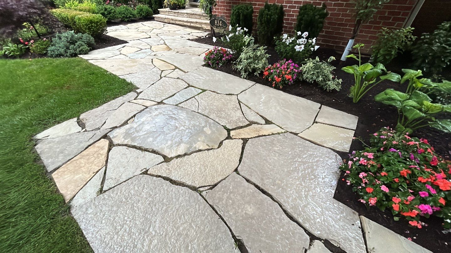 Exterior Stone and Concrete Surface Cleaning by Northern Power Washing LLC.