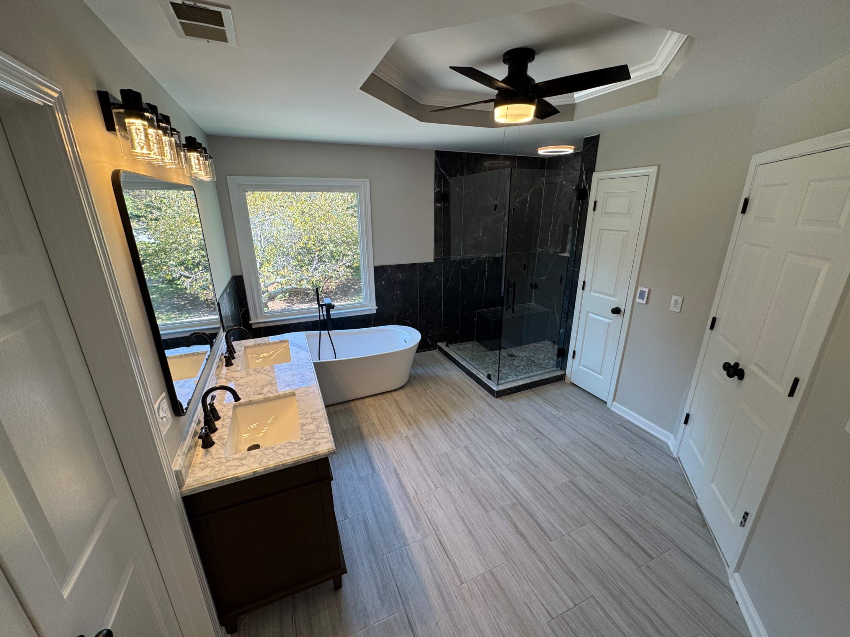 Master bathroom renovation by Prudencio