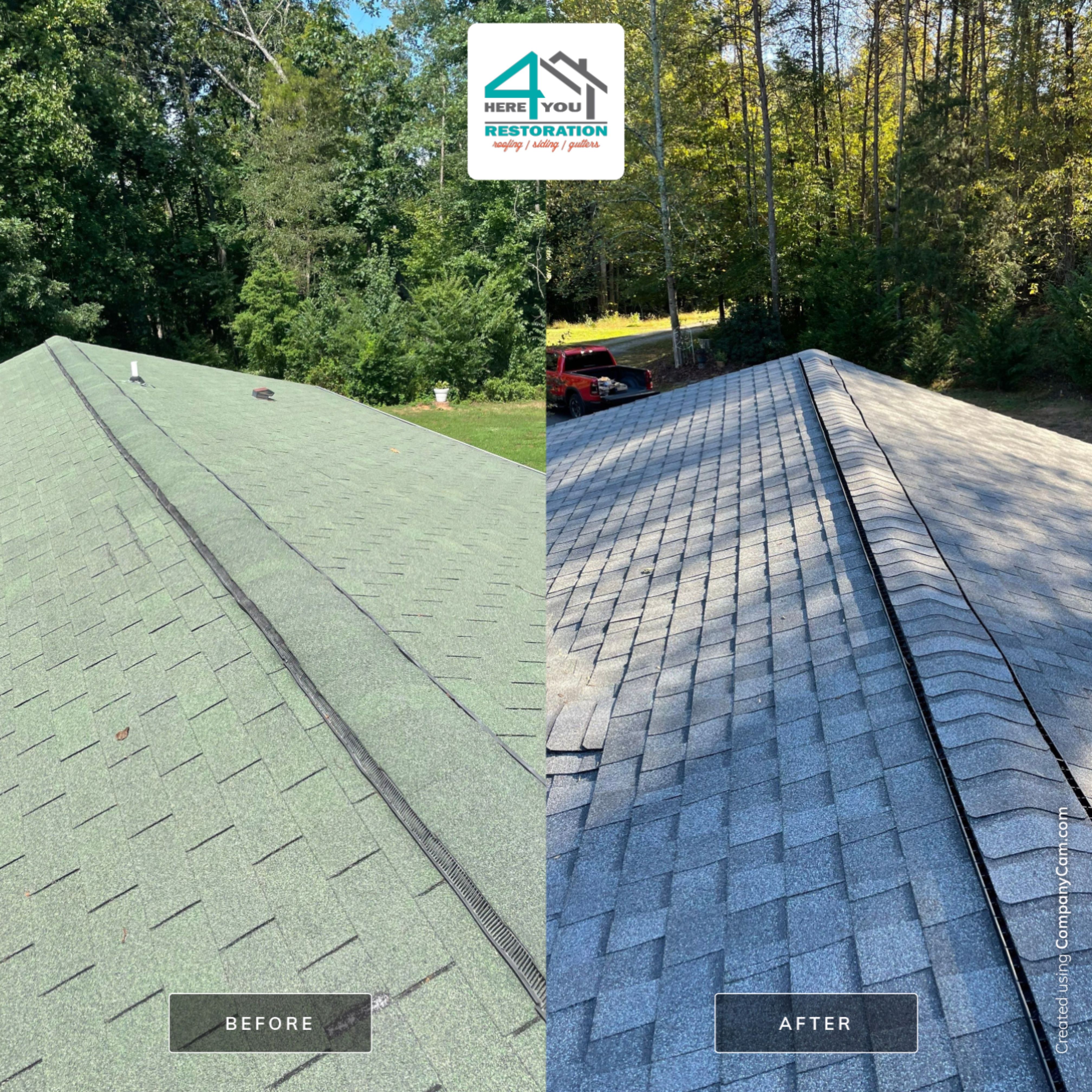 Residential Roofing Installation by Here4You Restoration 