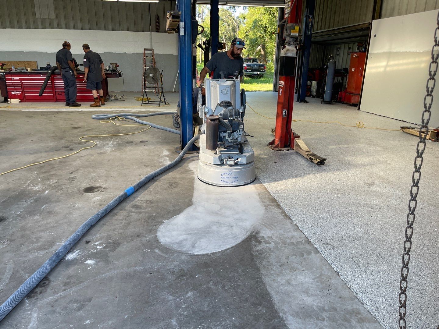 Auto Shop Project in Mayo, FL in Tidal wave by Cross Creek Concrete Coatings