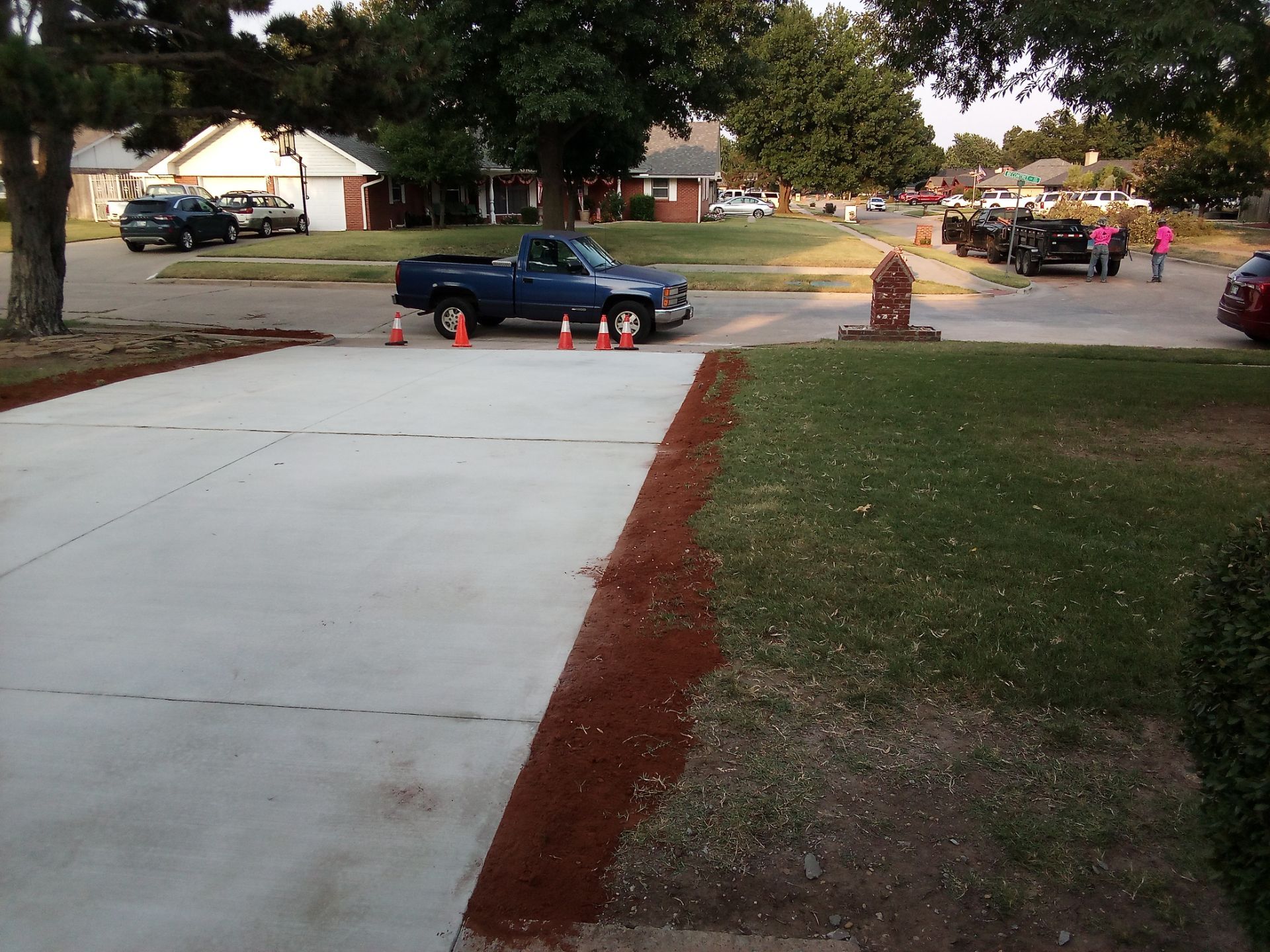 Concrete Driveway using Concrete  by Clays Services Inc