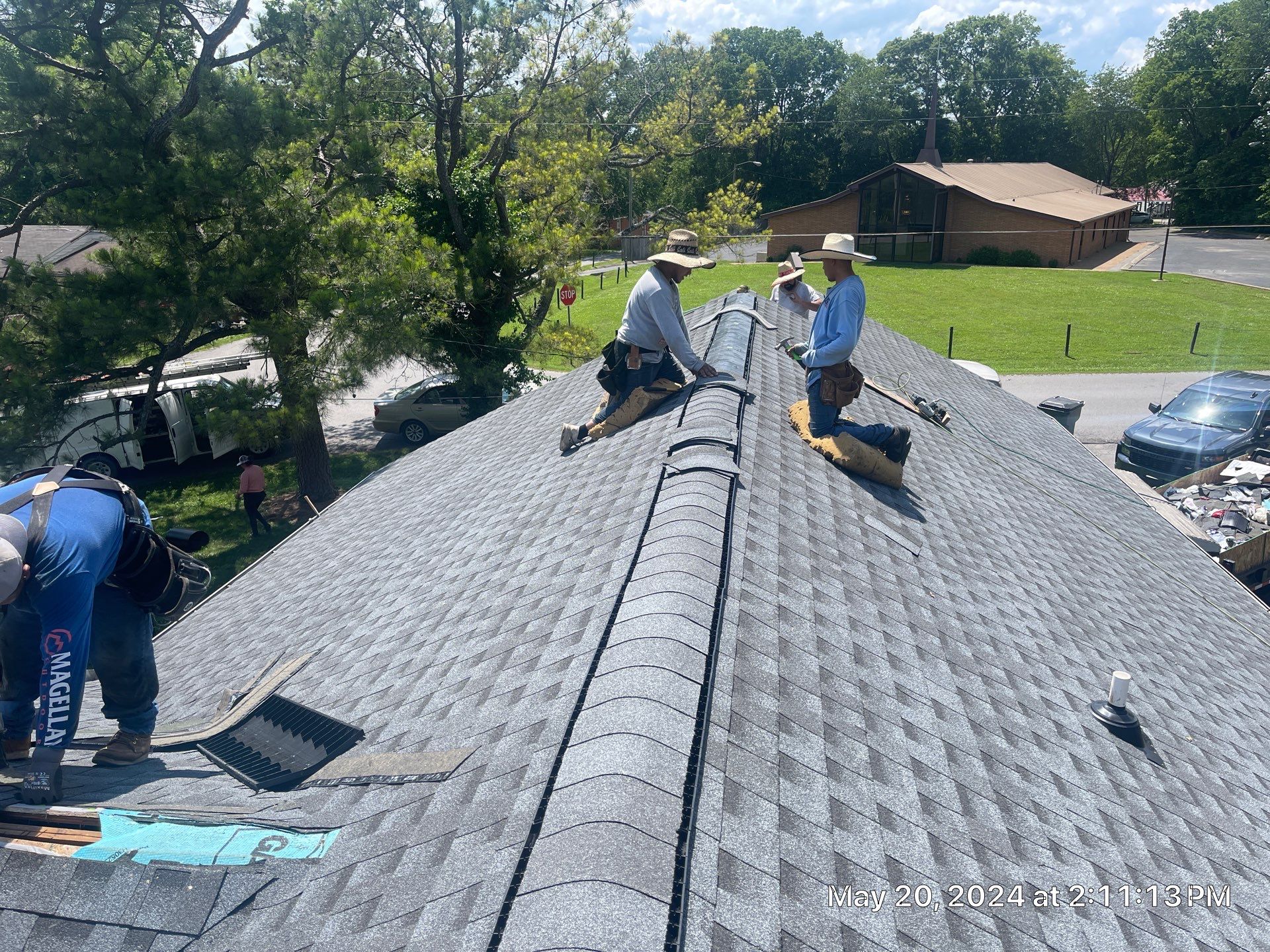 Residential Roofing Installation using GAF Timberline HDZ in Pewter Gray by Undersun Roofing 