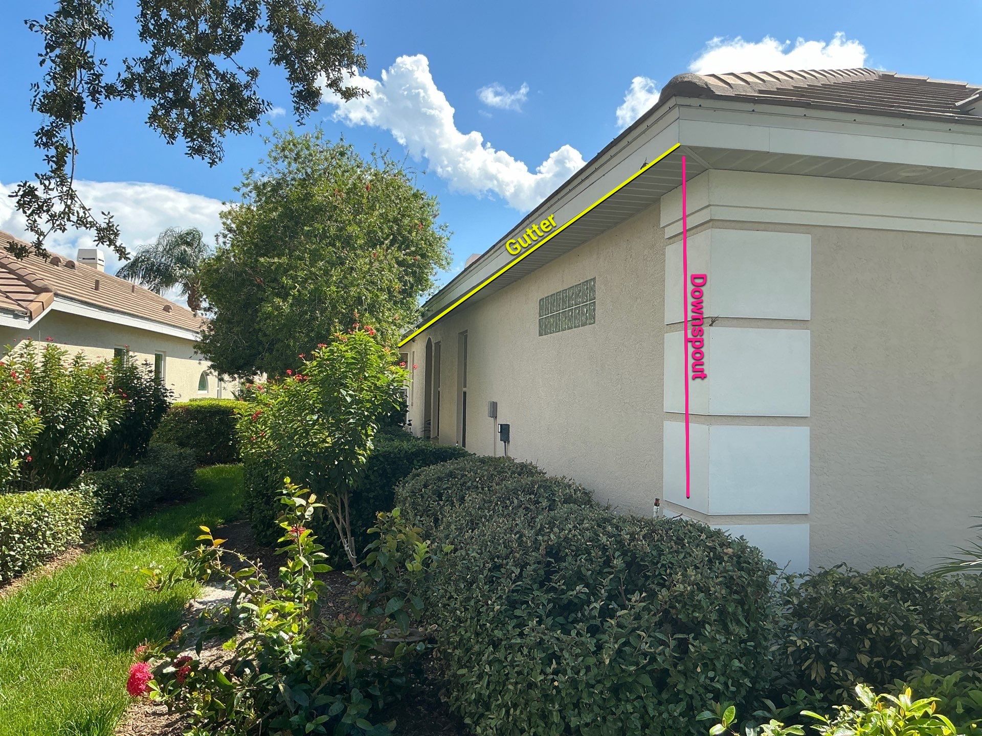 6-inch Seamless Gutter Installation with Splash Guard in University Park, FL by Gutter Professors
