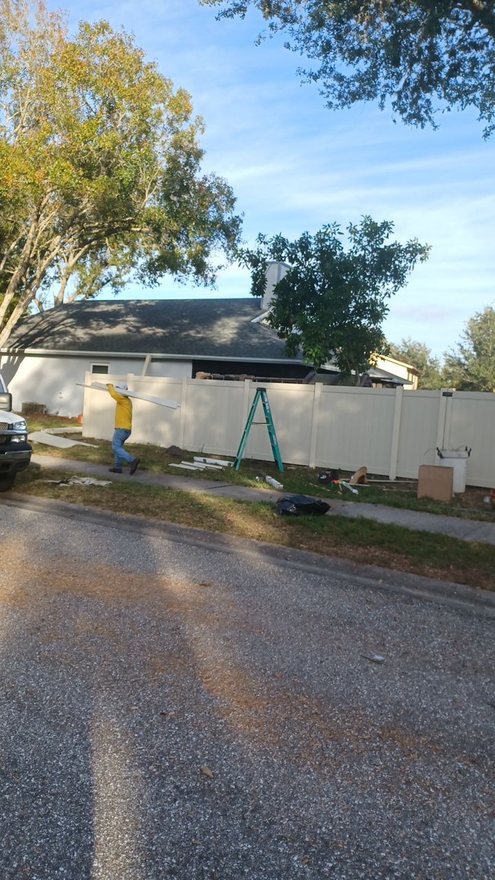 Sarasota, FL 6ft. Tan Vinyl Privacy Fence  by Asap fence and gates, LLC