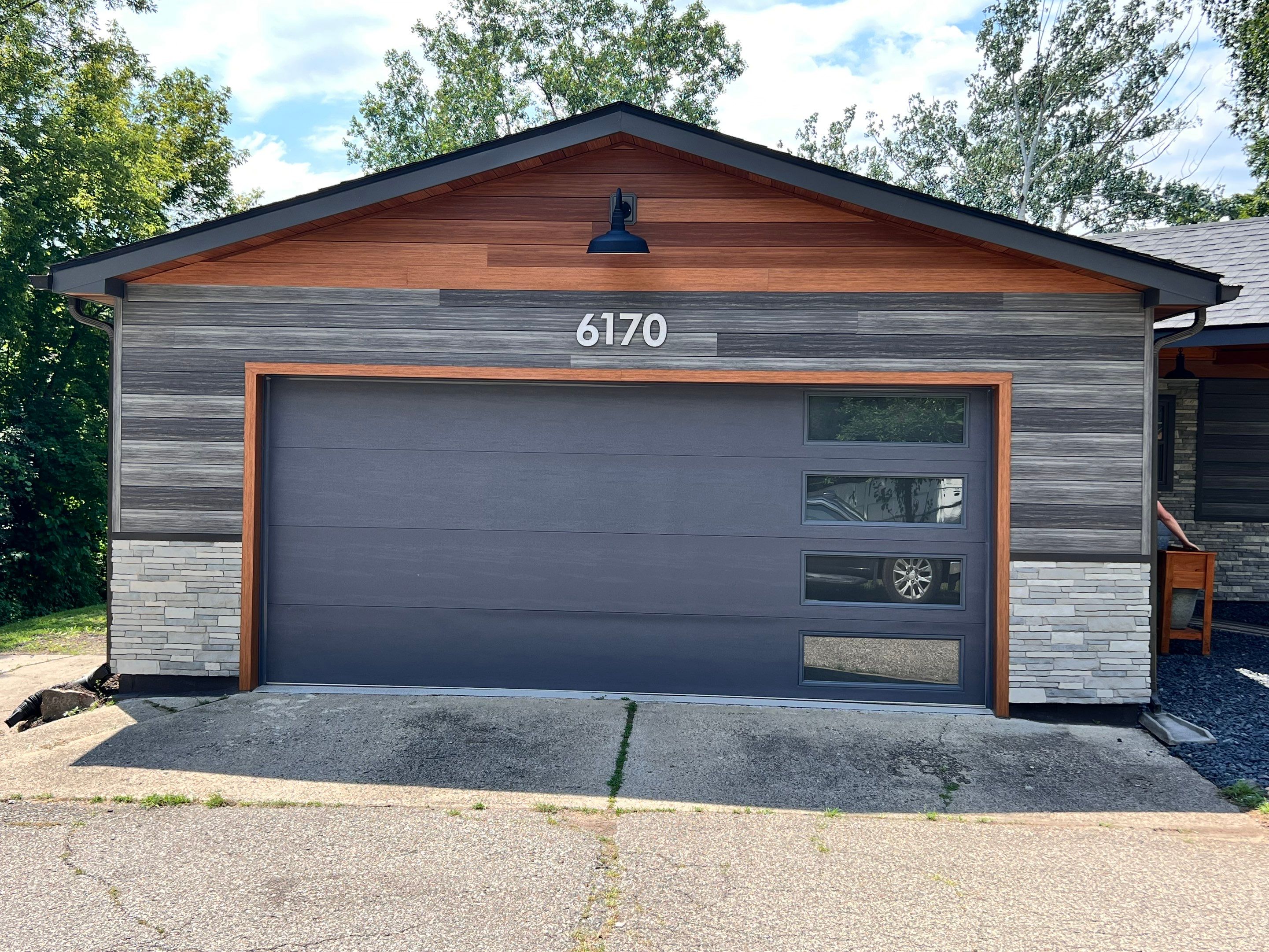 Siding Replacement using Alside Gray Oak by 180 Contractors