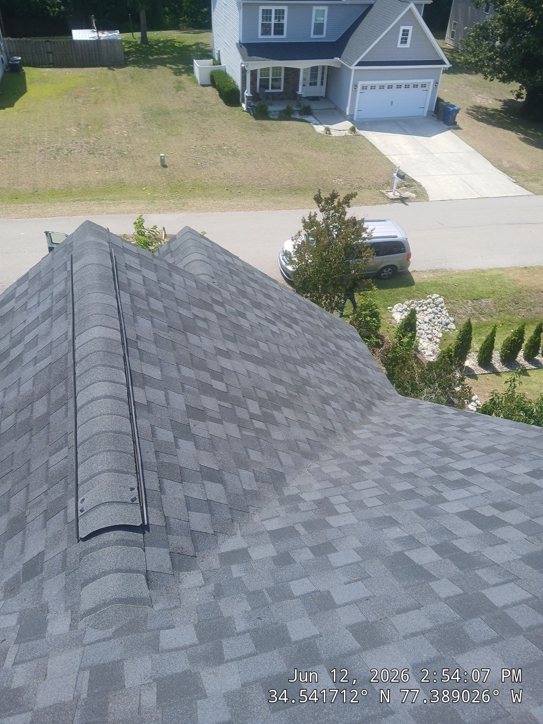 Sneads Ferry FORTIFIED Roof Replacement with CertainTeed Landmark PRO Moire Black by RGR Construction and Roofing, LLC