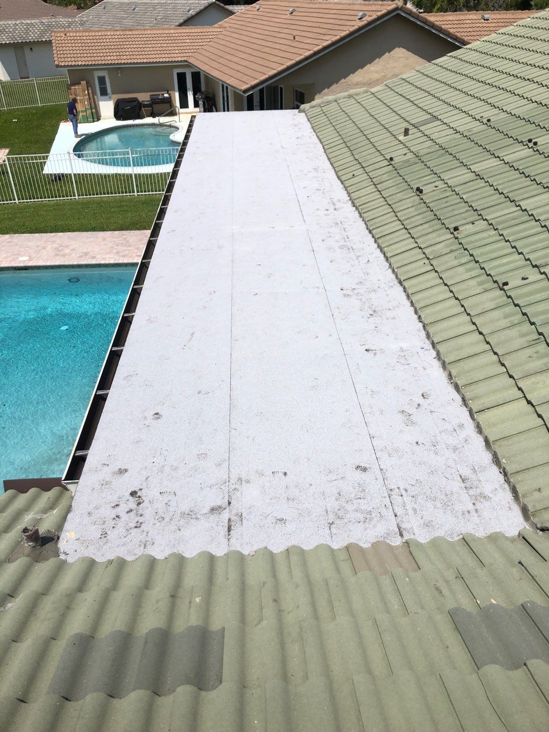 Residential Re-Roof using Polyglass Self-Adhered Flat Deck by First Due Roofing