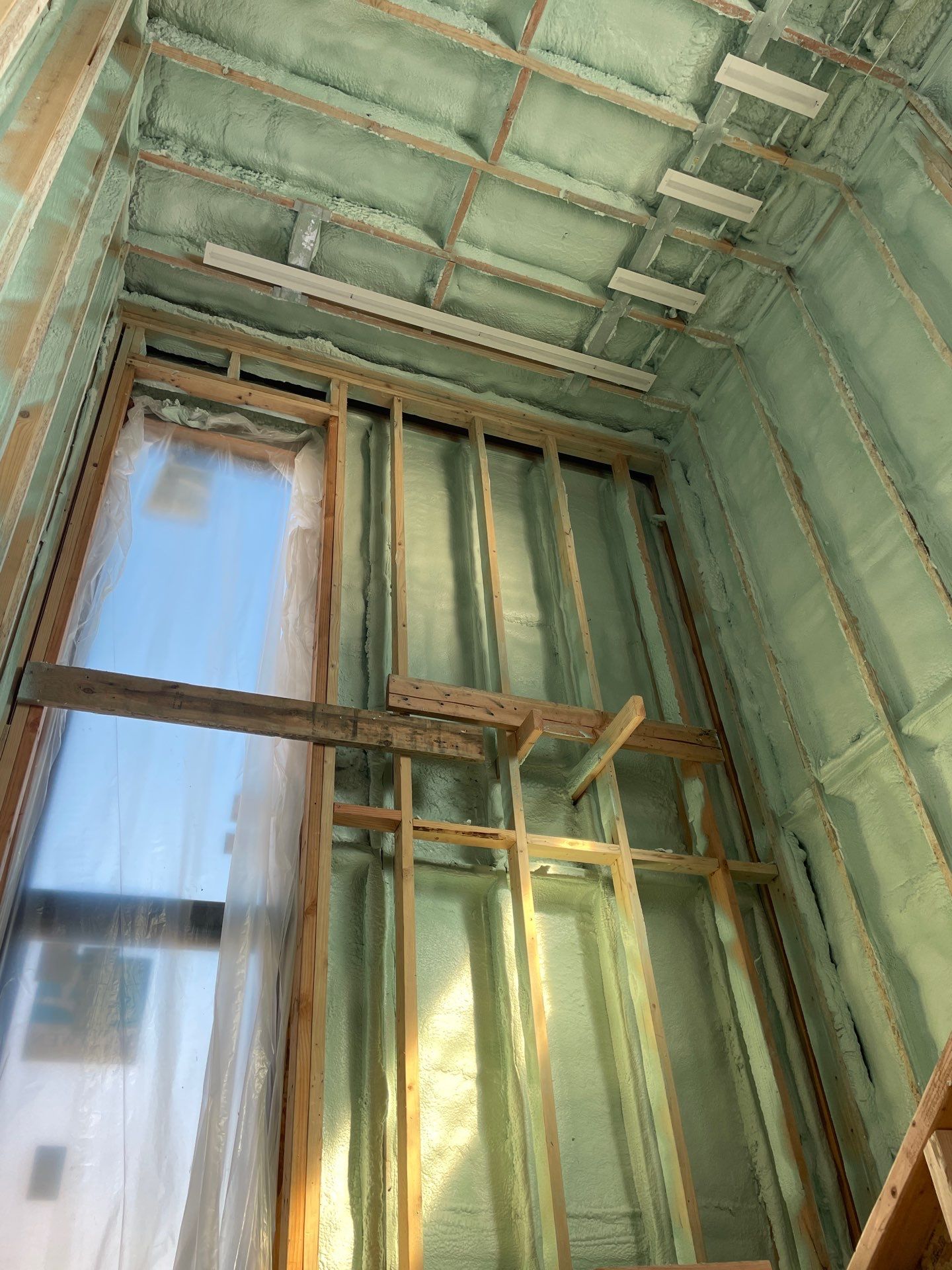 New Construction using Closed Cell Spray Foam by NYS Foam & Energy