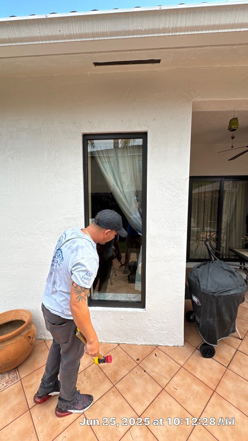 A Warm Welcome: New Windows, Doors, and Statement Entry Door in West Kendall by ASP SuperHome