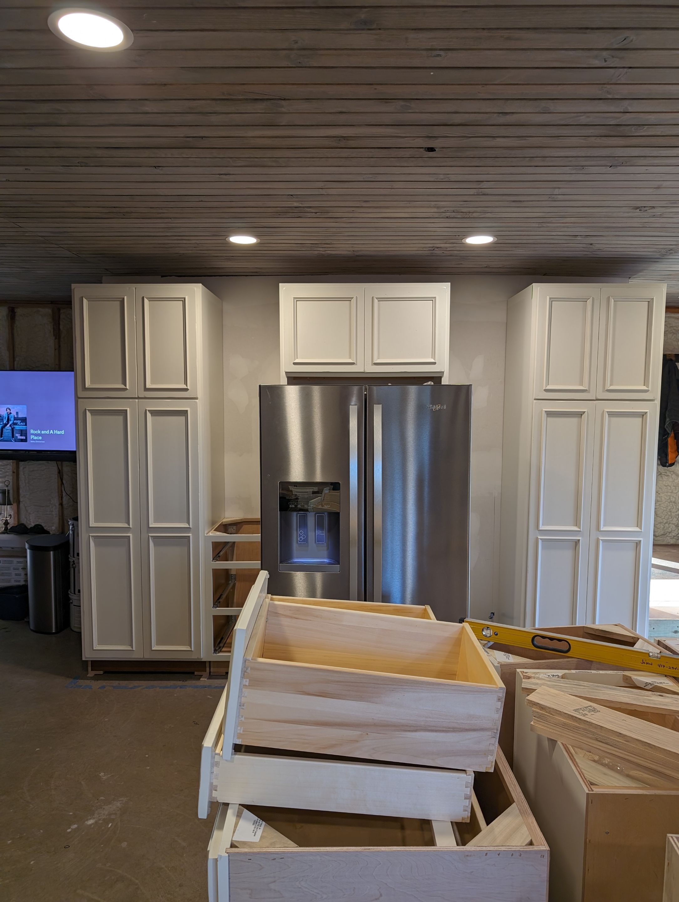 Jones Painted Maple Kitchen by Kitchen Works LLC