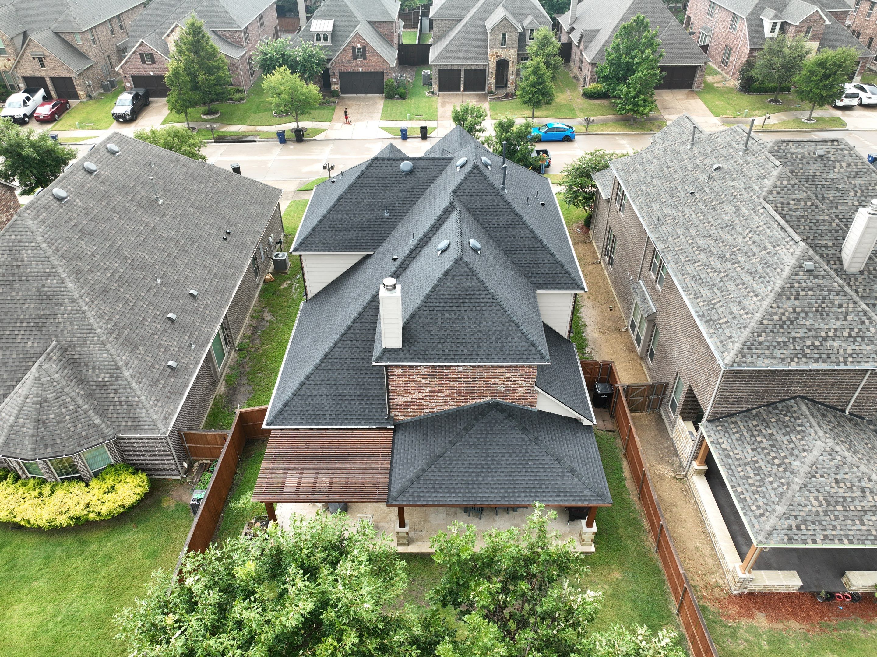 Residential Roofing Installation using GAF Timberline HDZ Charcoal by OneSource Roofing and Restoration
