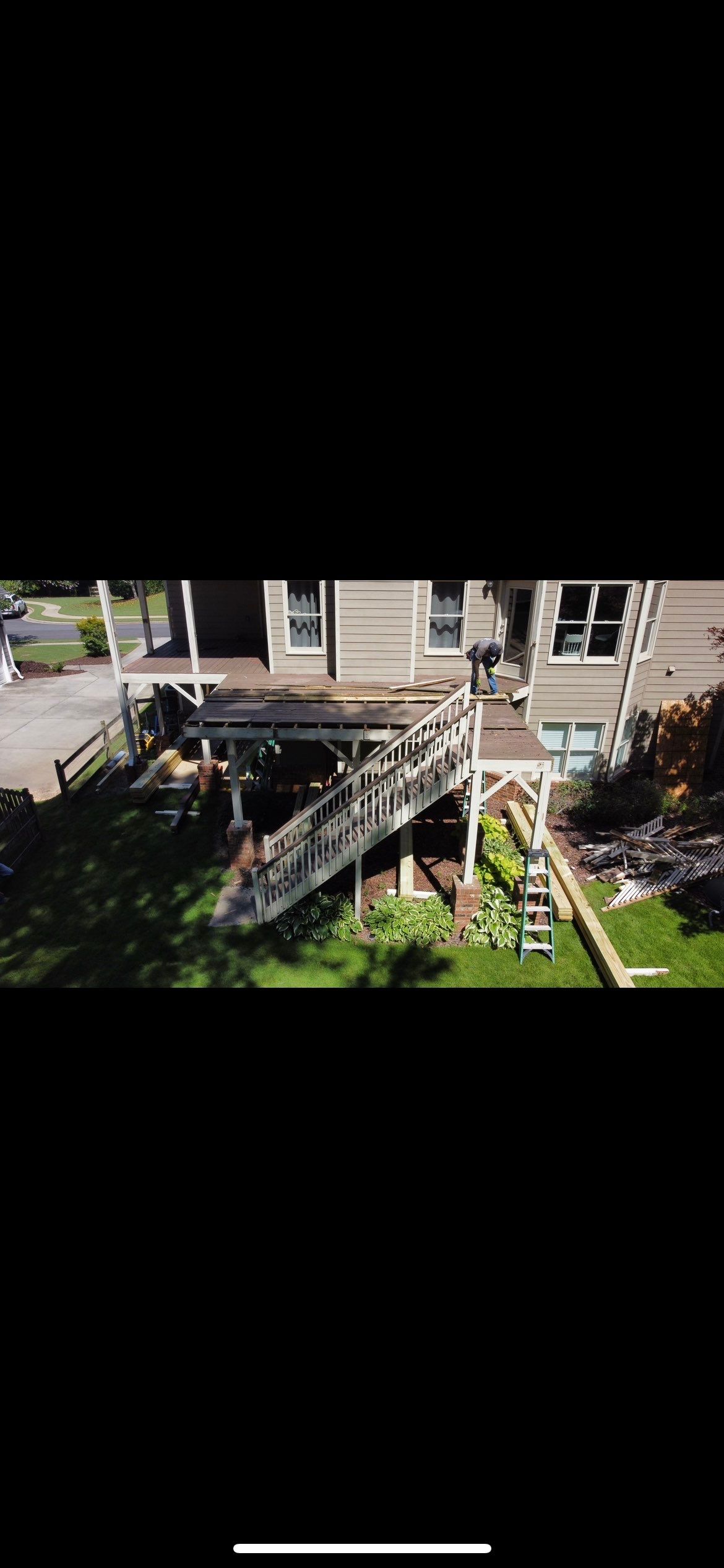 Multi-Level Composite Deck and Screened Porch in Acworth by Swift Home Renovations 