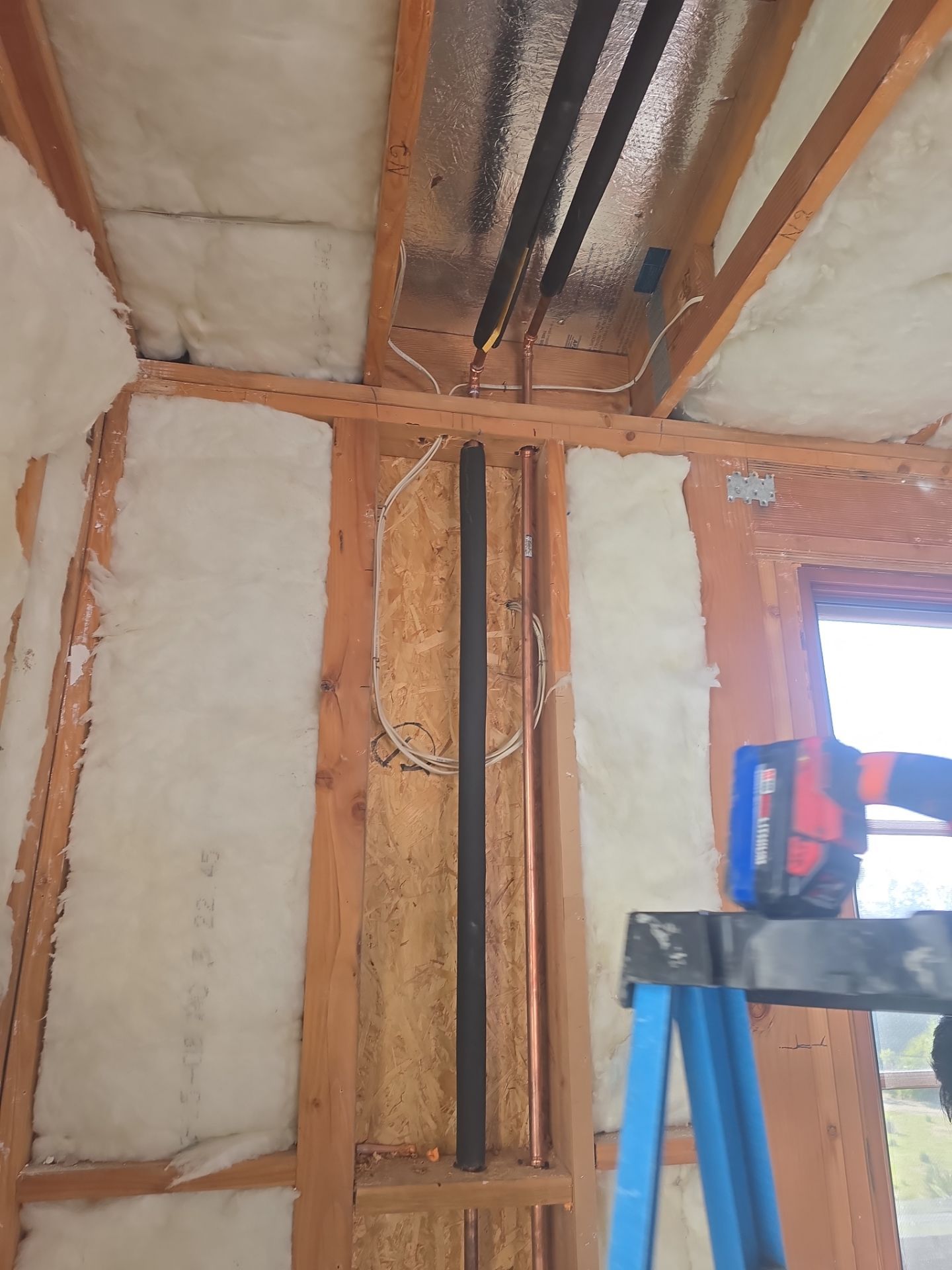 Installing Exterior Water House Line Piping by Us Plumbing