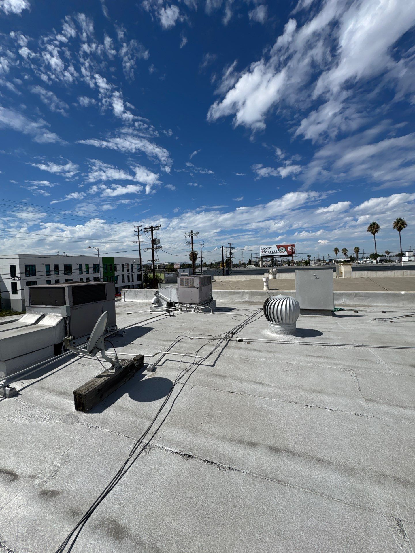 Commercial Silicone Membrane Installation Project by Hull Brothers Roofing