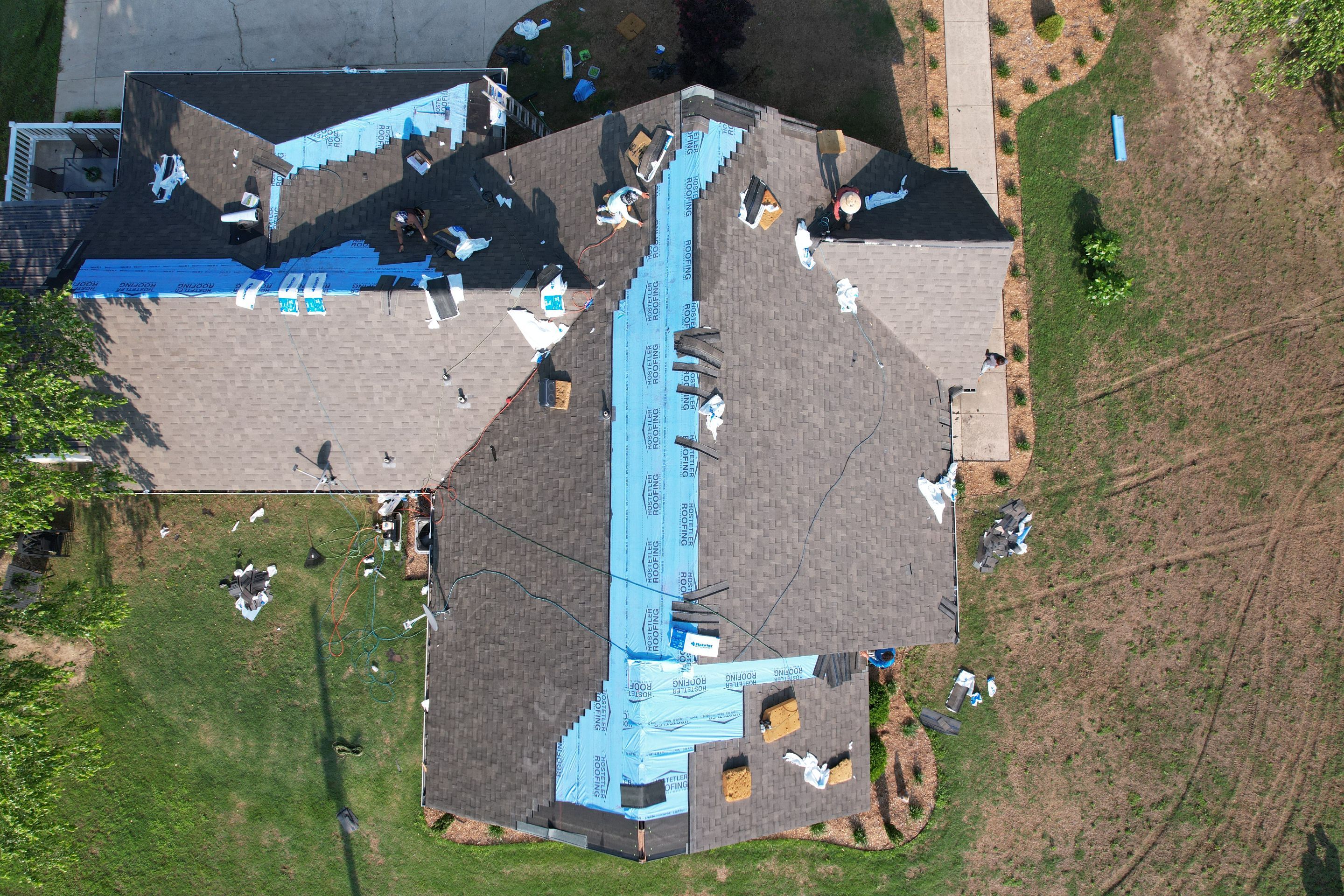 Residential Shingle Reroof using Malarkey Vista by Hostetler Roofing