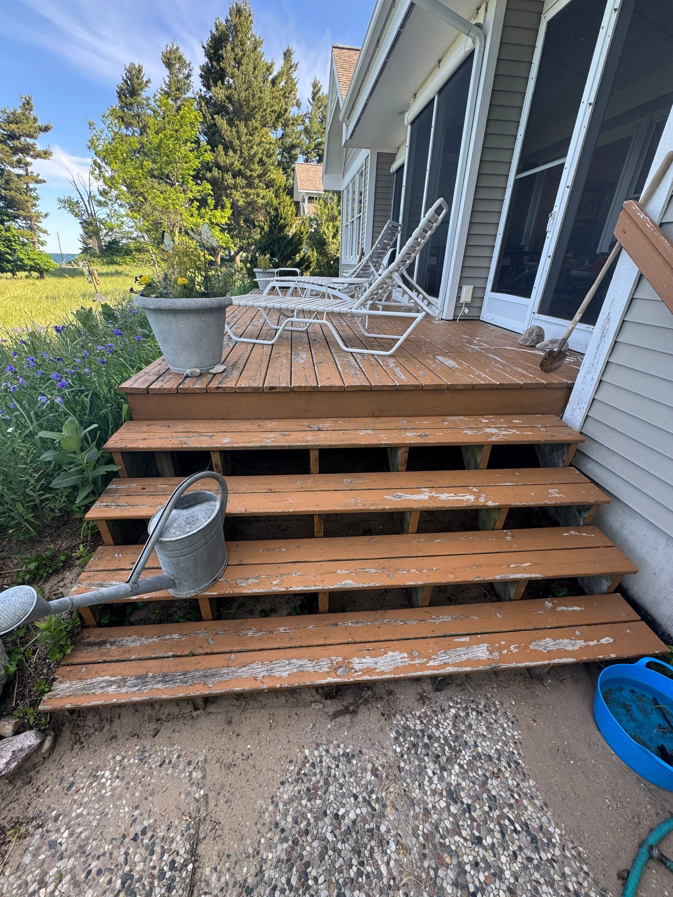 Coastal Deck Pressure Washing and Protective Staining in Whitehall by Gordon Painting