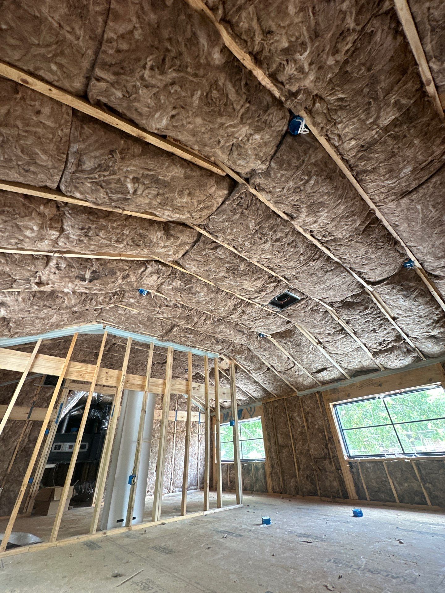 Full install on this new beautiful custom home in Dallas by Apex Insulation Solutions