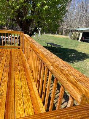 Weathered Deck using Wood Sealant