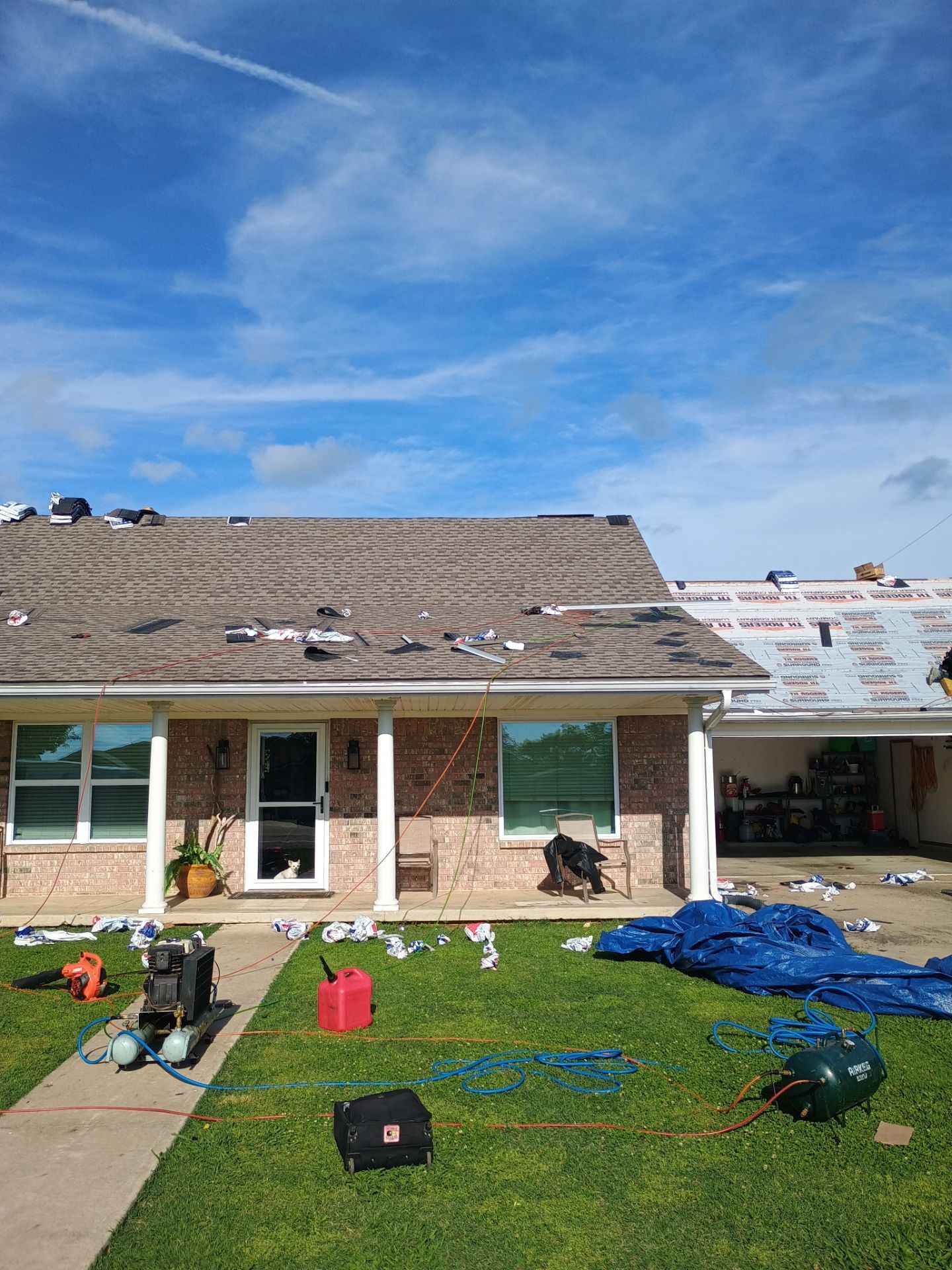 Residential Roof Replacement With Timberline HDZ Shingles in Davis by BANA Roofing and Solar Supply