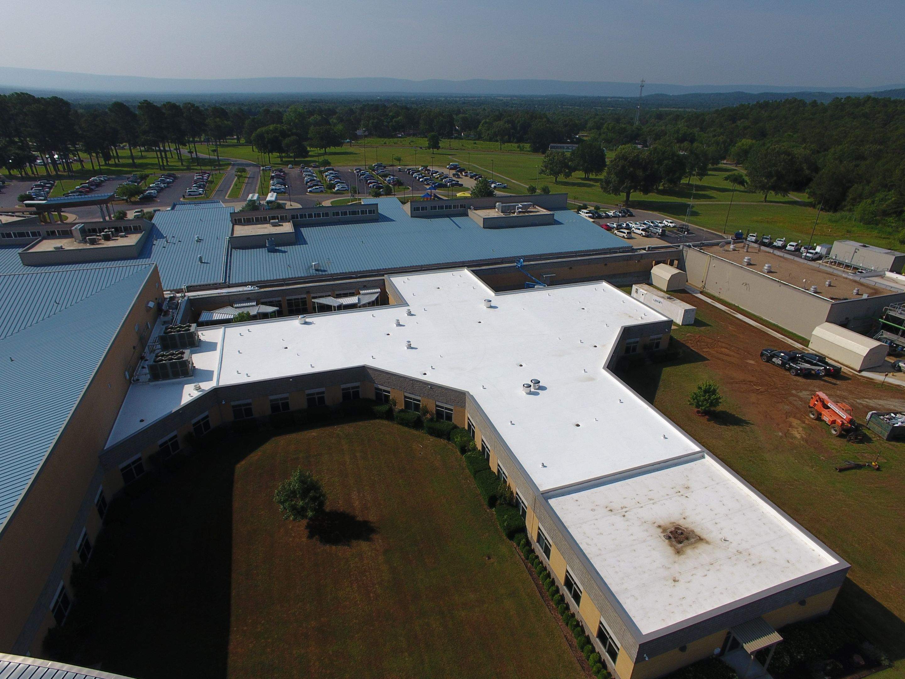 Choctaw Nation Hospital - Med Surg Building by Hostetler Roofing