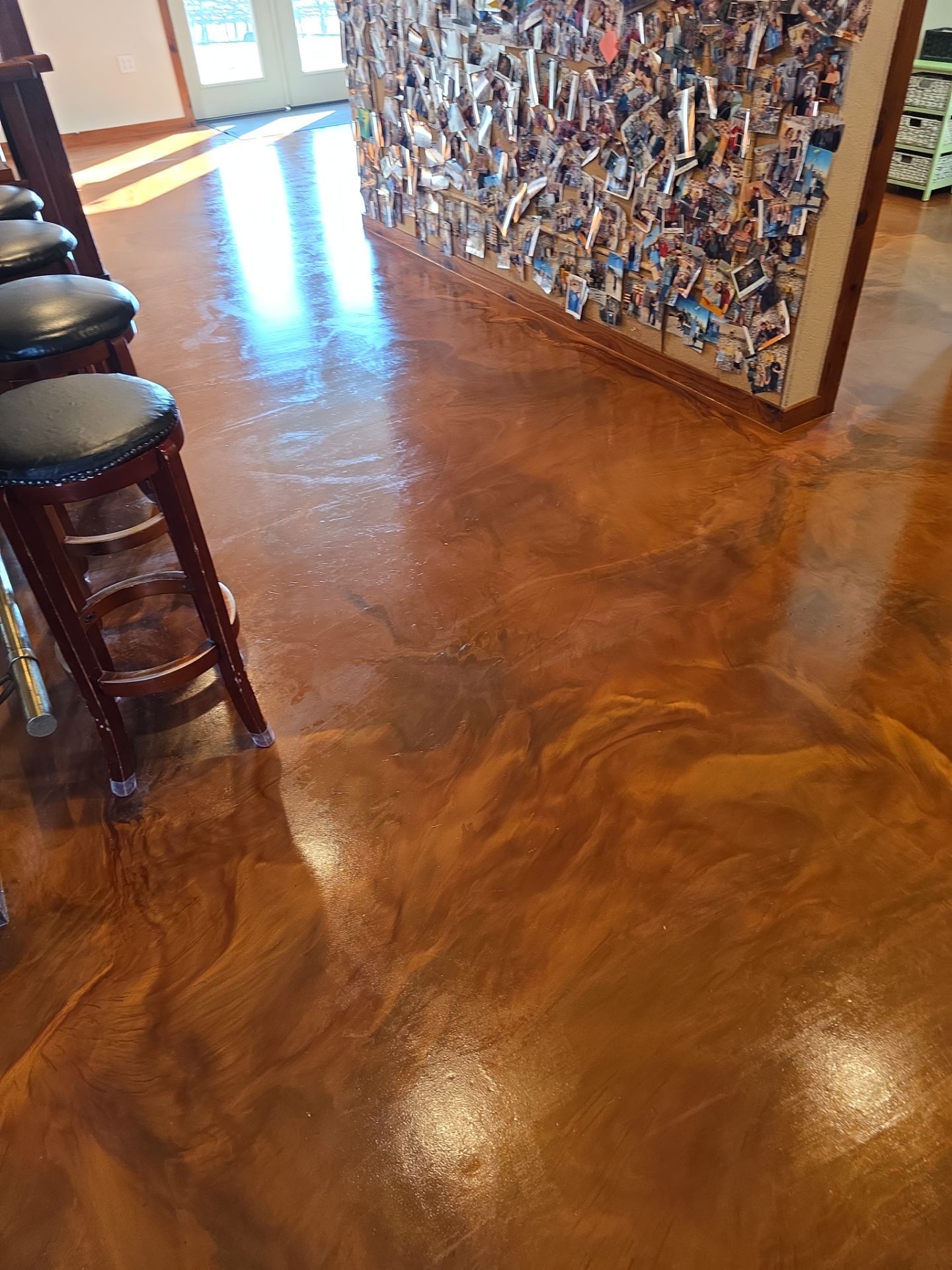 Custom Metallic Epoxy Floor Installation for San Miguel Winery by MGP Coatings